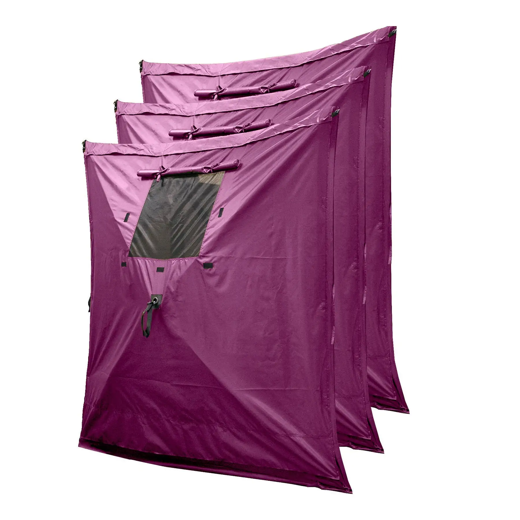 CLAM Quick-Set Screen Hub Tent Wind & Sun Panels, Accessory Only, Plum (3 Pack)