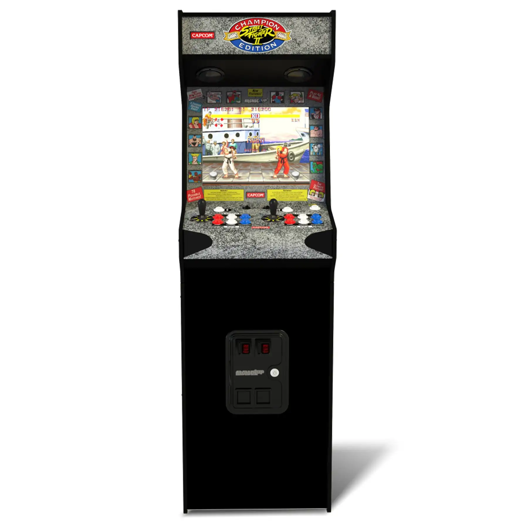 Arcade1Up Street Fighter II CE HS-5 Deluxe 5ft Stand-Up Arcade Machine ...
