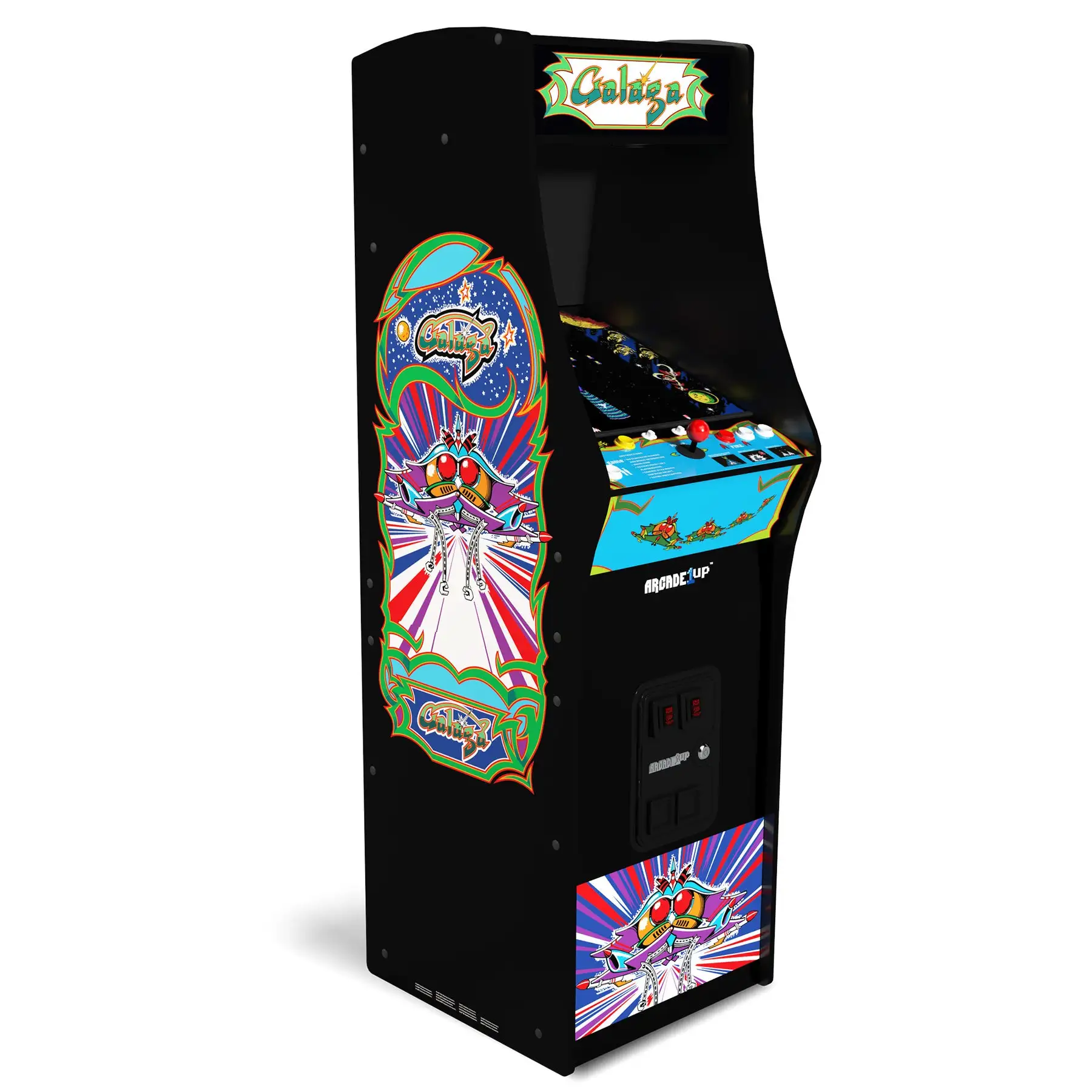 Arcade1Up GALAGA Deluxe 14 in 1 Arcade Game Machine 5-Foot Stand-Up Cabinet