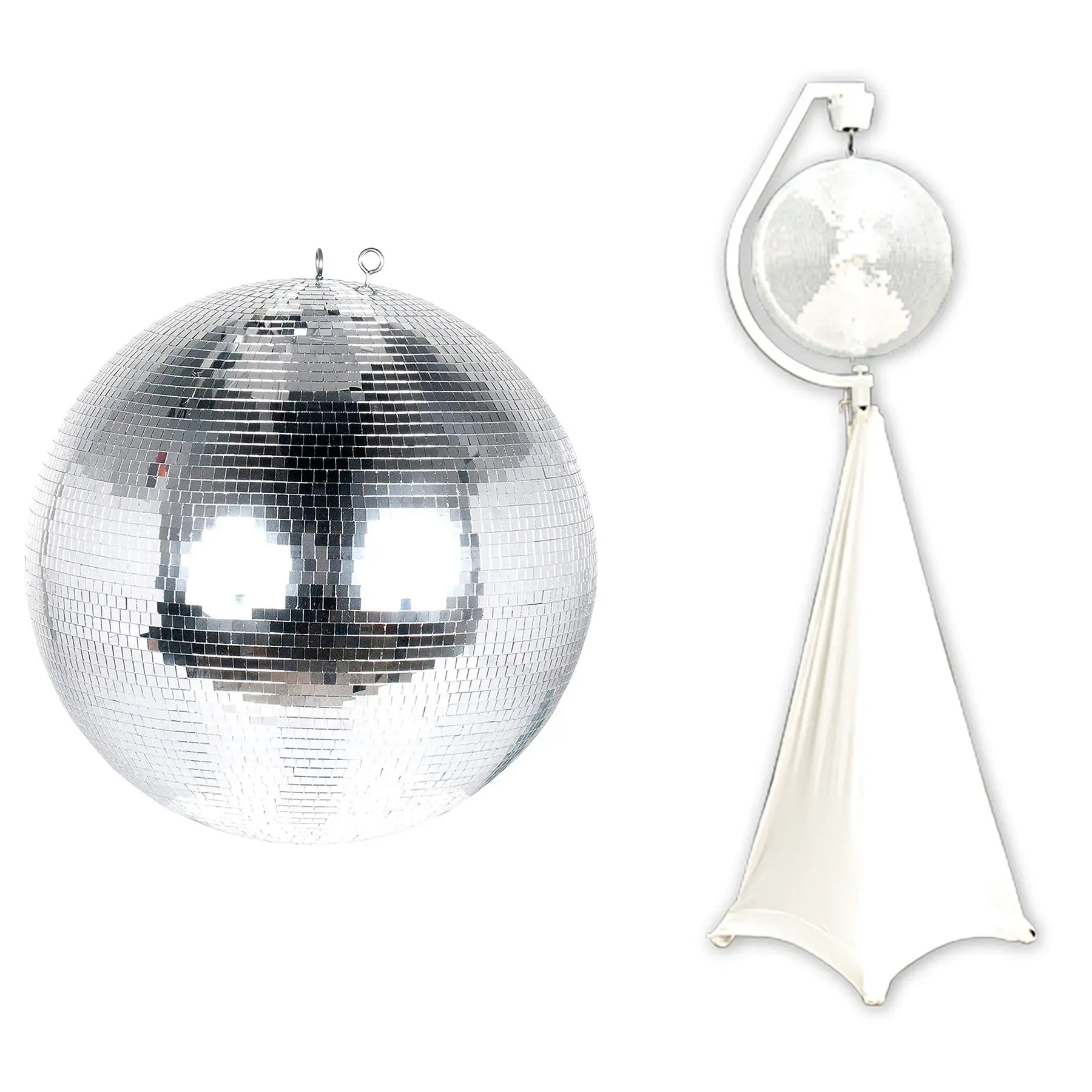 Eliminator Lighting 16 Inch Mirror Disco Ball with Rotating Tripod Stand