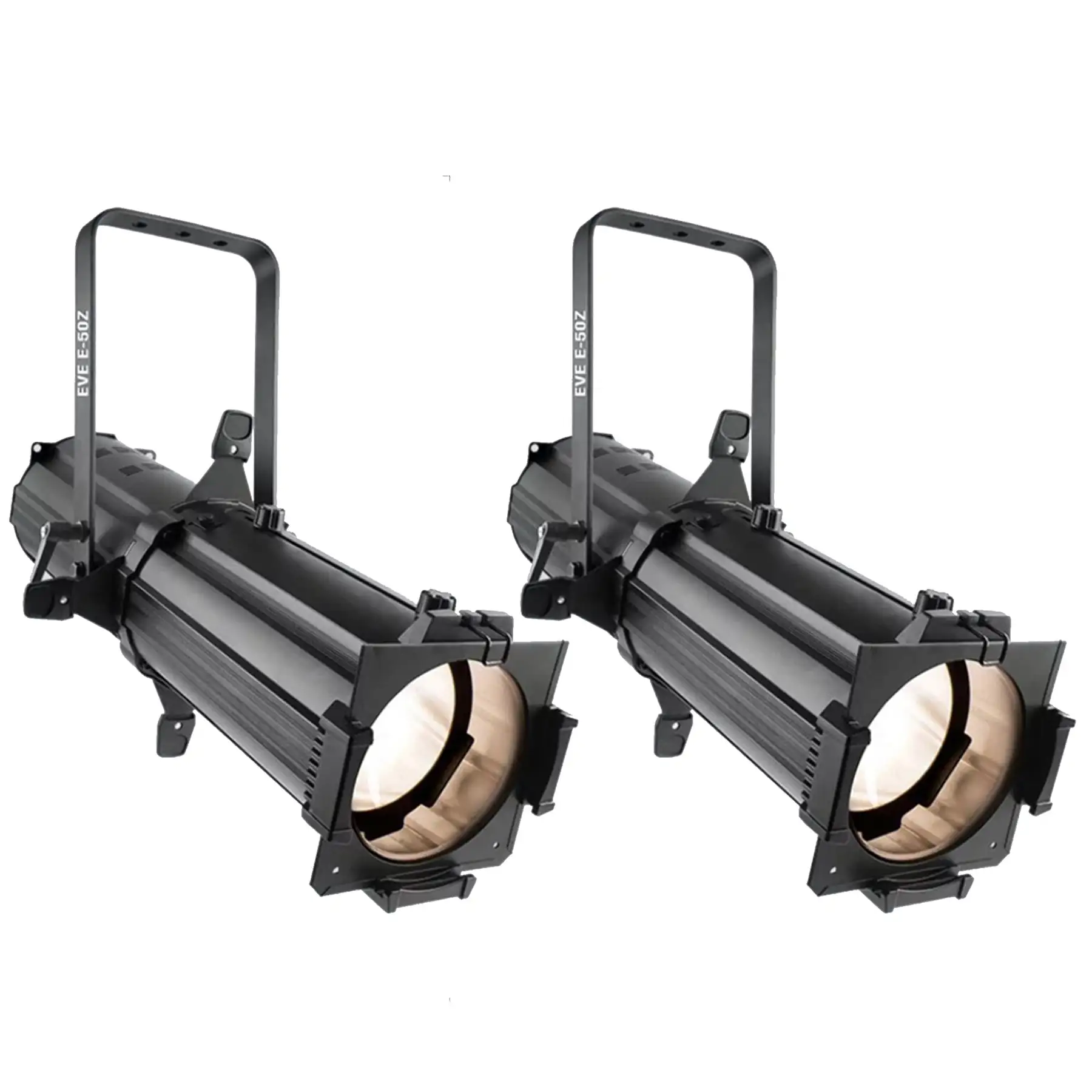 CHAUVET DJ LED Ellipsoidal Hard Edged or Warm White Spotlight, Black (2 Pack)