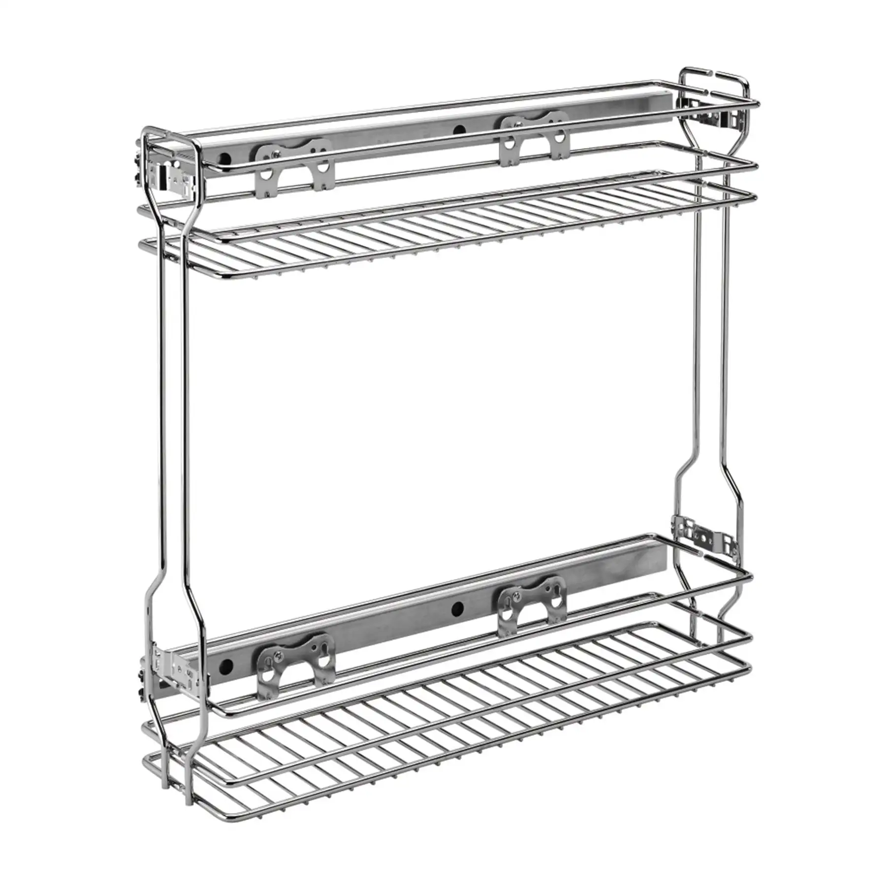 Rev-A-Shelf 18" Pullout Side Mount Two-Tier Kitchen Cabinet Organizer, 548-06CR-1