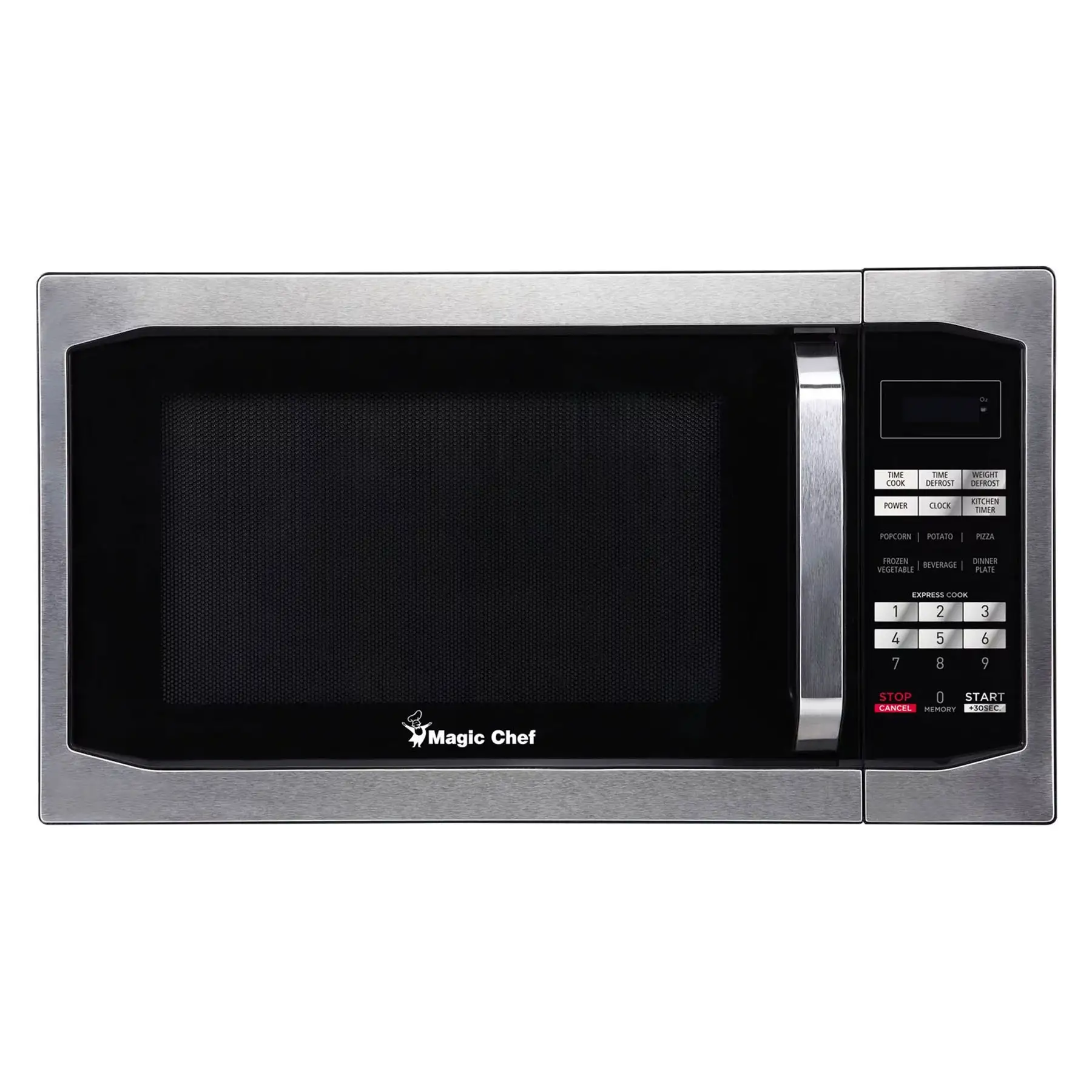 Magic Chef MCM1611ST 1100 Watt 1.6 Cubic Feet Digital Microwave, Stainless Steel