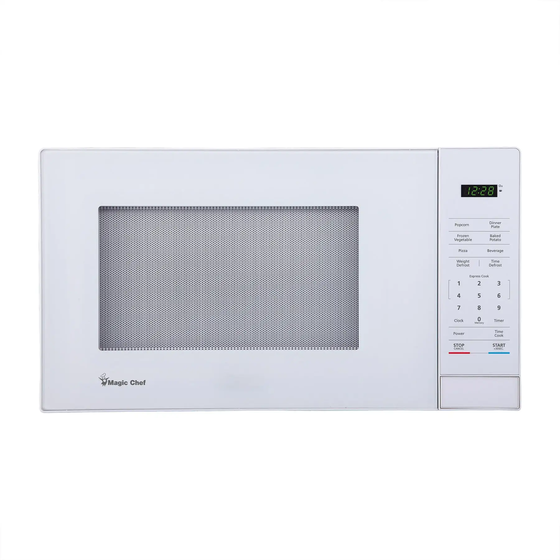 Magic Chef 1000 Watt 1.1 Cubic Feet Digital Touch Countertop Microwave, White