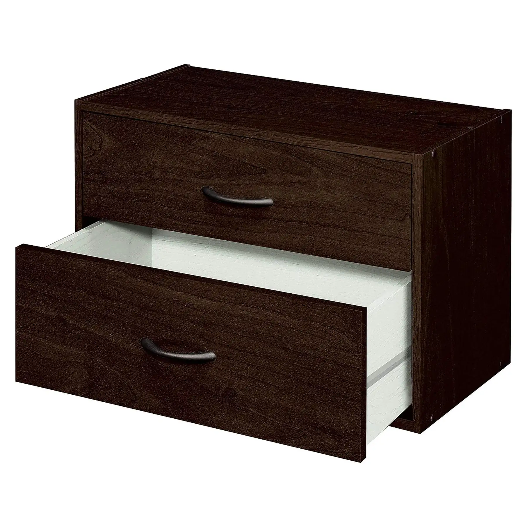 ClosetMaid Stackable 2 Drawer Wooden Horizontal Storage Organizer ...
