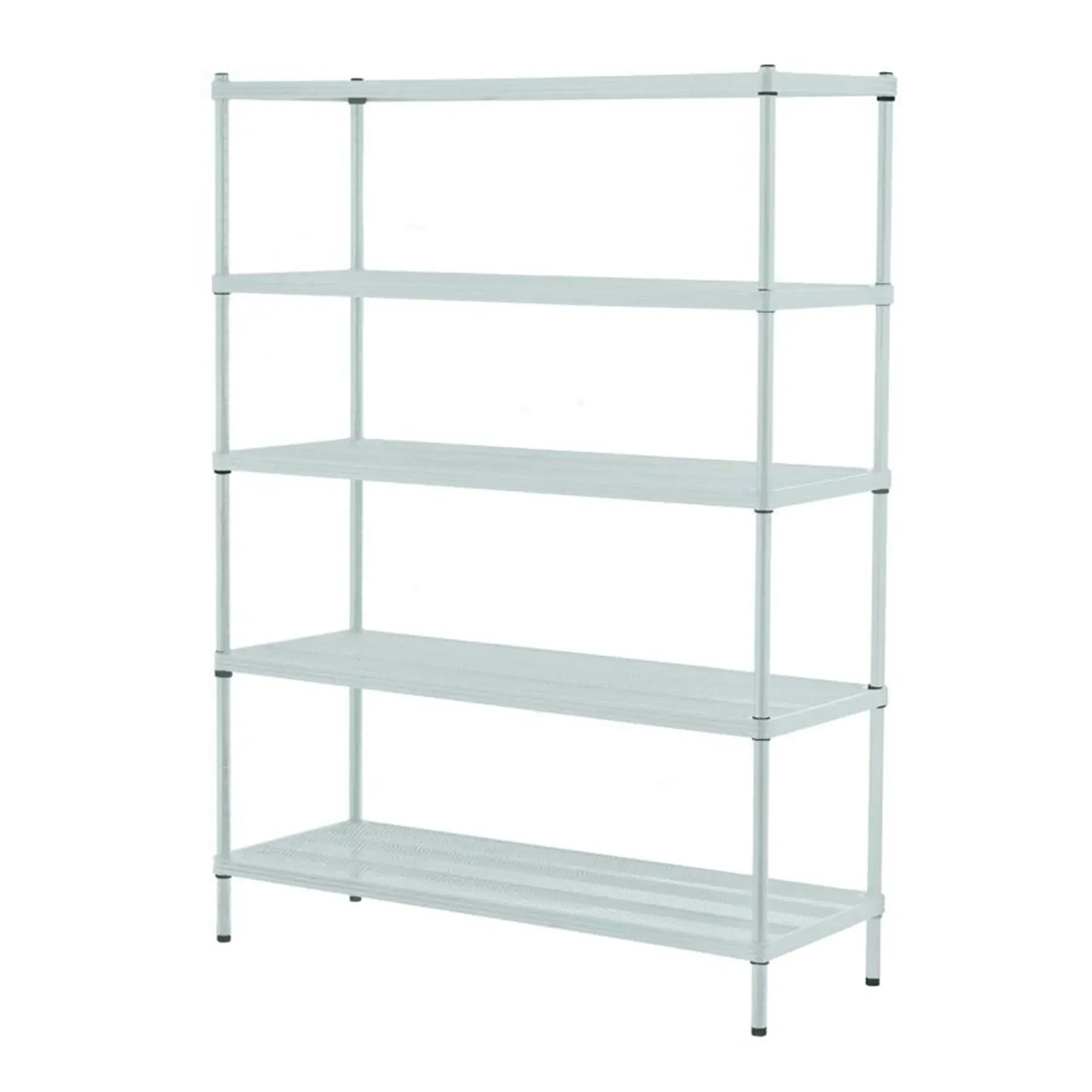 Design Ideas MeshWorks 5 Tier Full-Size Metal Storage Shelving Unit Rack, Sage