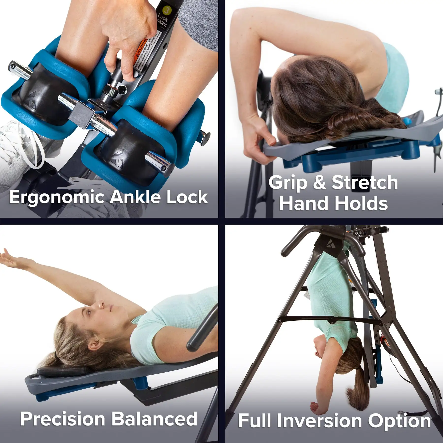 TEETER FitSpine X1 Inversion Table w/Flexible 8 Point Floating ...
