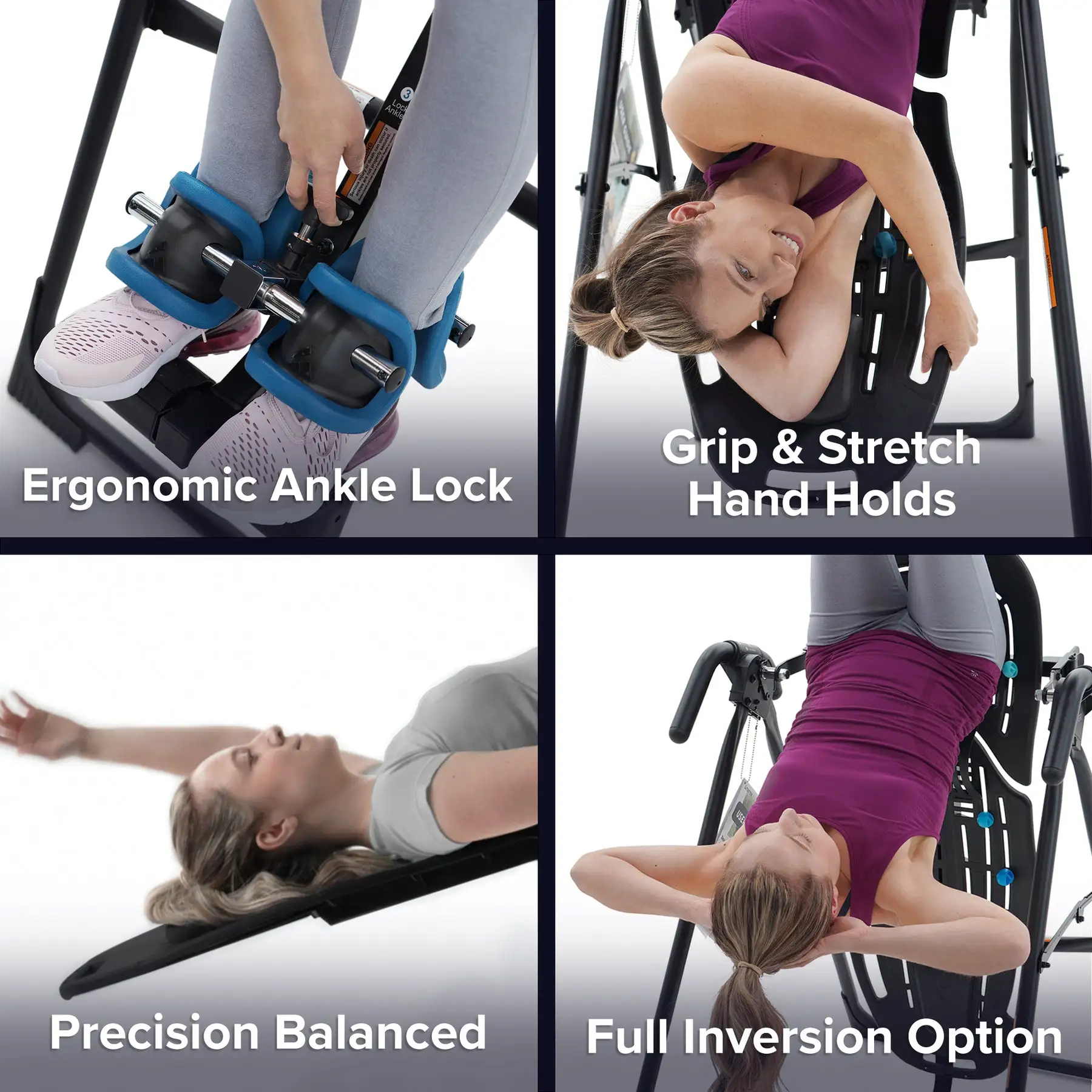 TEETER Inversion Table w/ComforTrak Backrest for Back & Muscle Pain ...