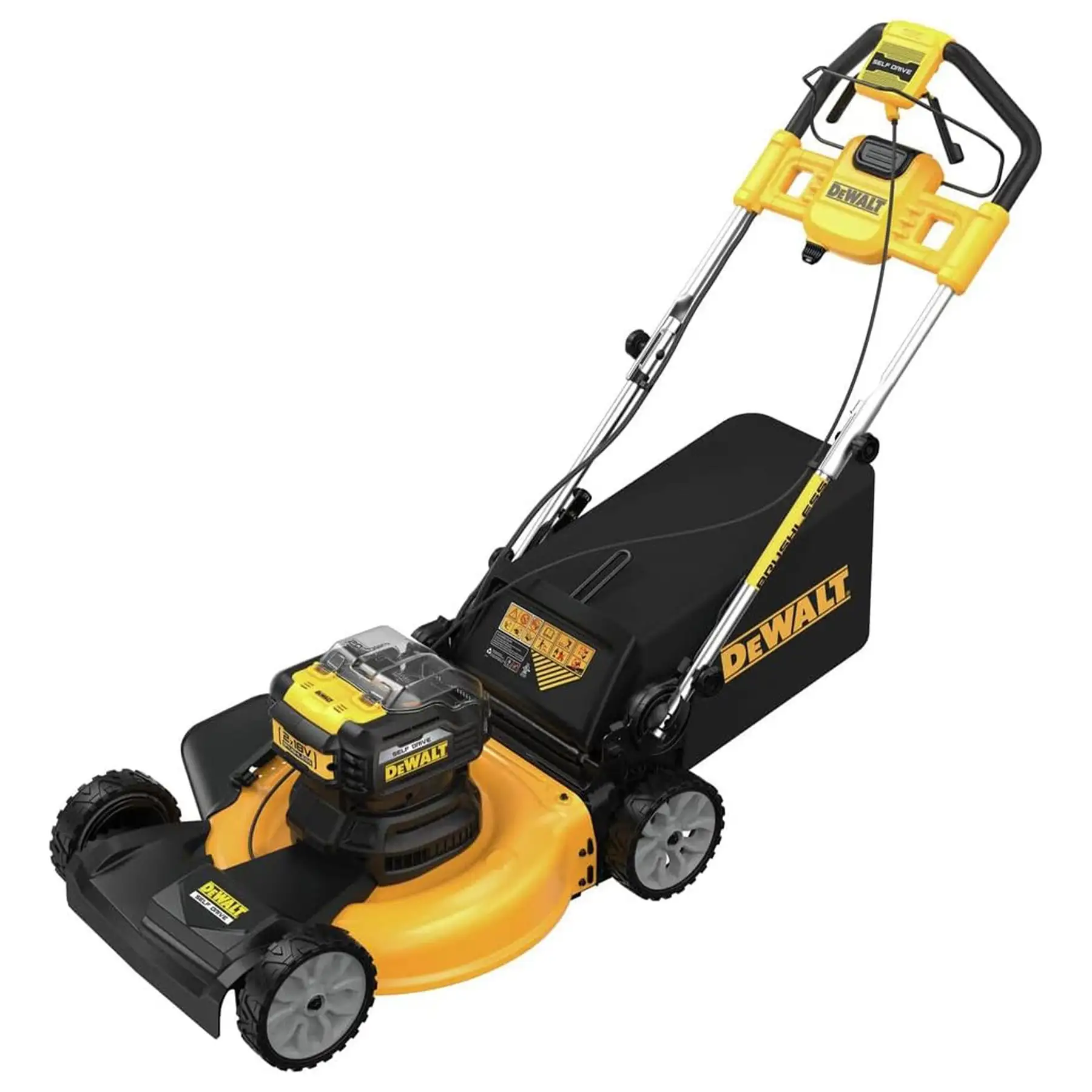 DEWALT 20V MAX Self Propelled 21.5" Automatic Brushless Lawn Mower with Charger