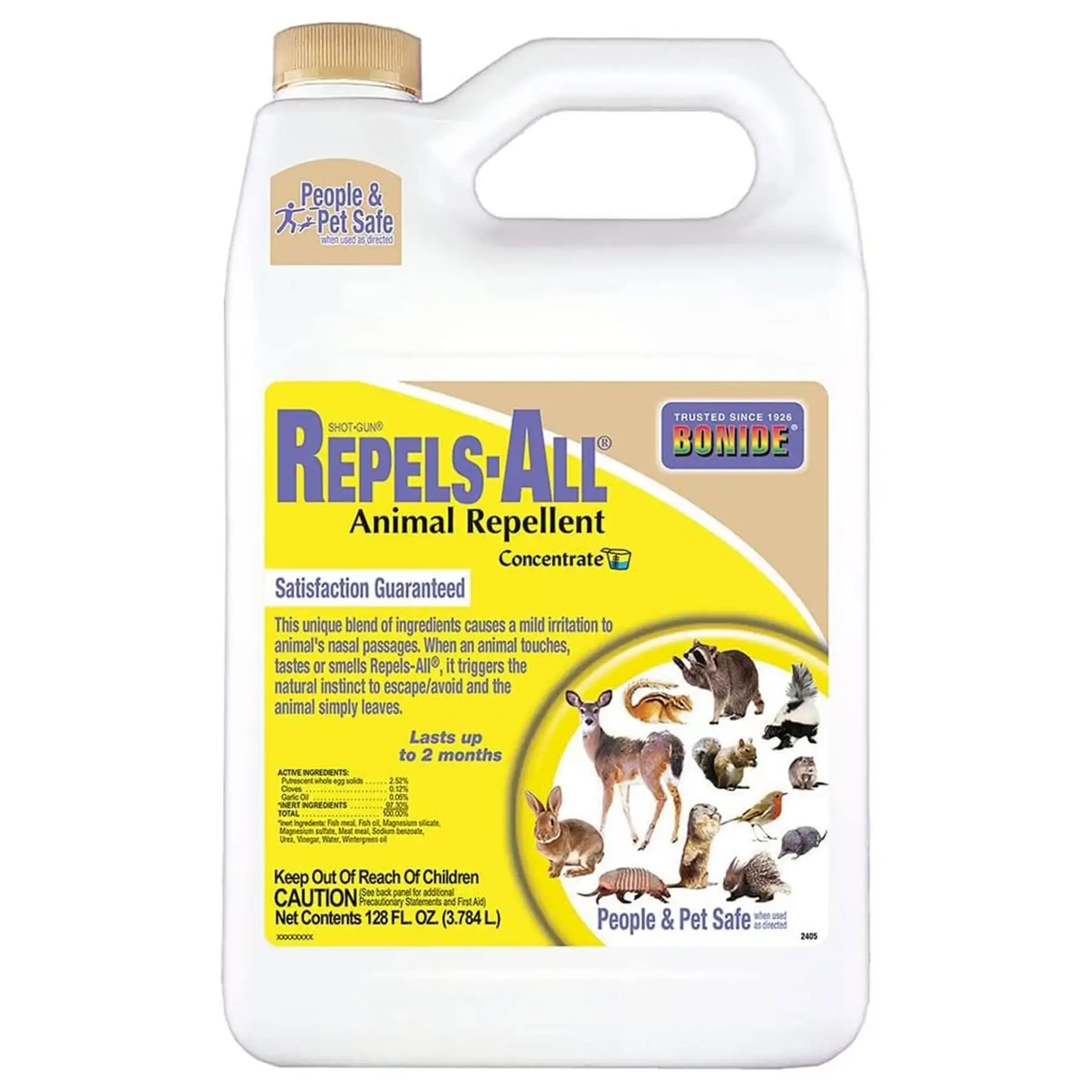 Bonide 128 Fluid Ounce Repels All Repellent Concentrate for Outdoor Pest Control