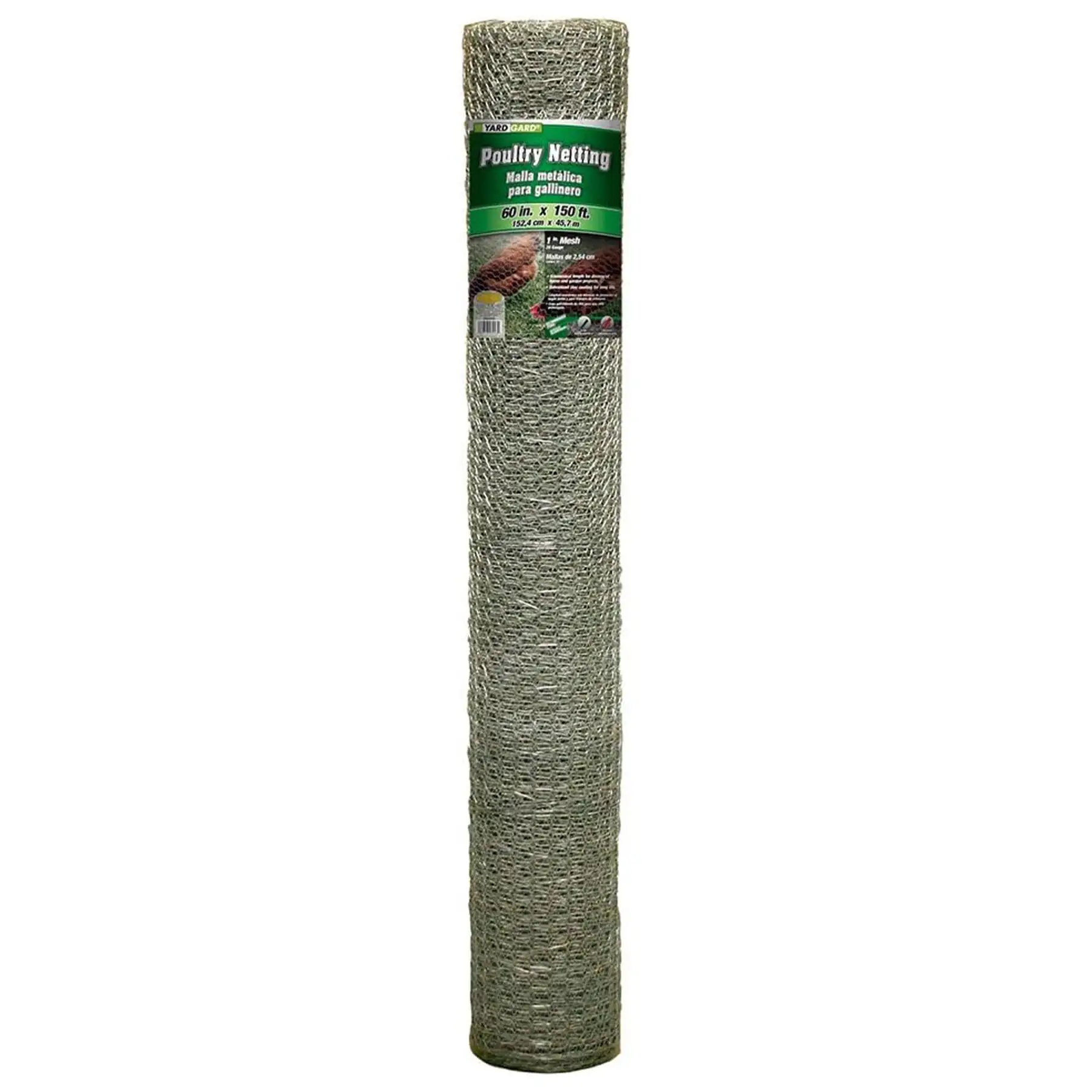 YARD GARD 150 Foot Galvanized Poultry Chicken Coop Wire Netting Mesh Fencing