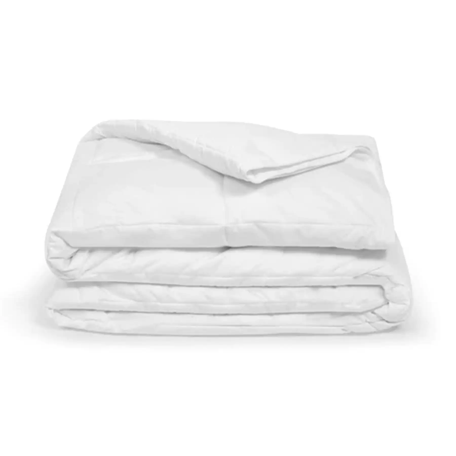 Sleepgram Twin Sized Pre Shrunk Lightweight Embroidered Cotton Comforter, White