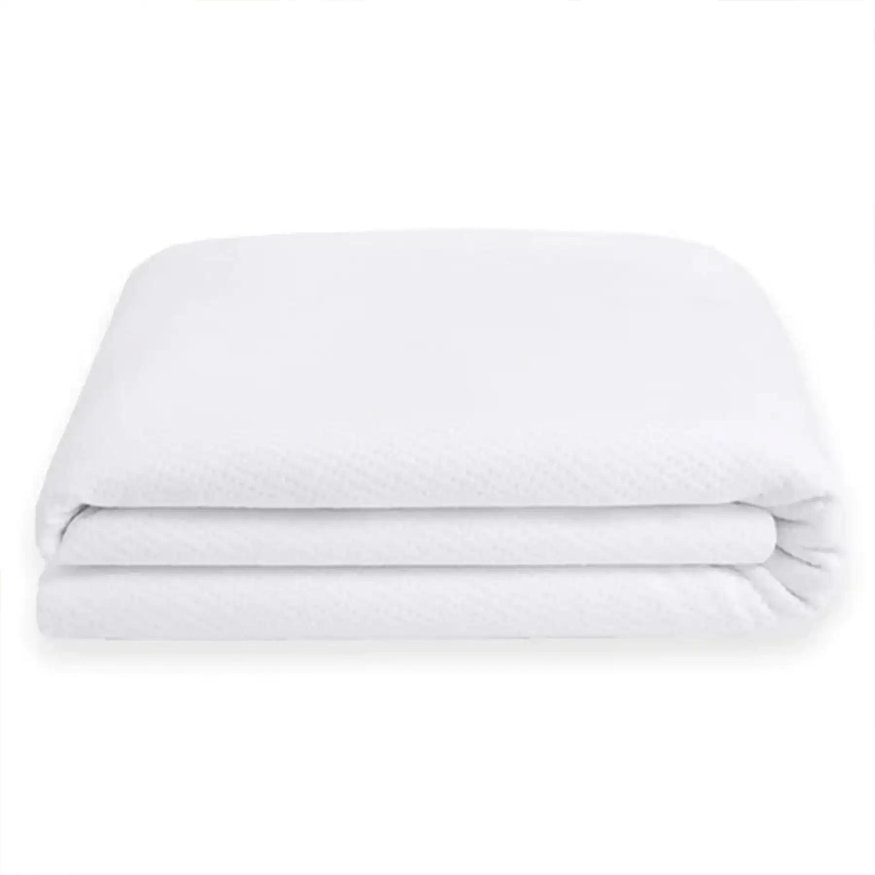 Sleepgram Breathable Sweat Proof Cotton Cover Mattress Protector, King, White