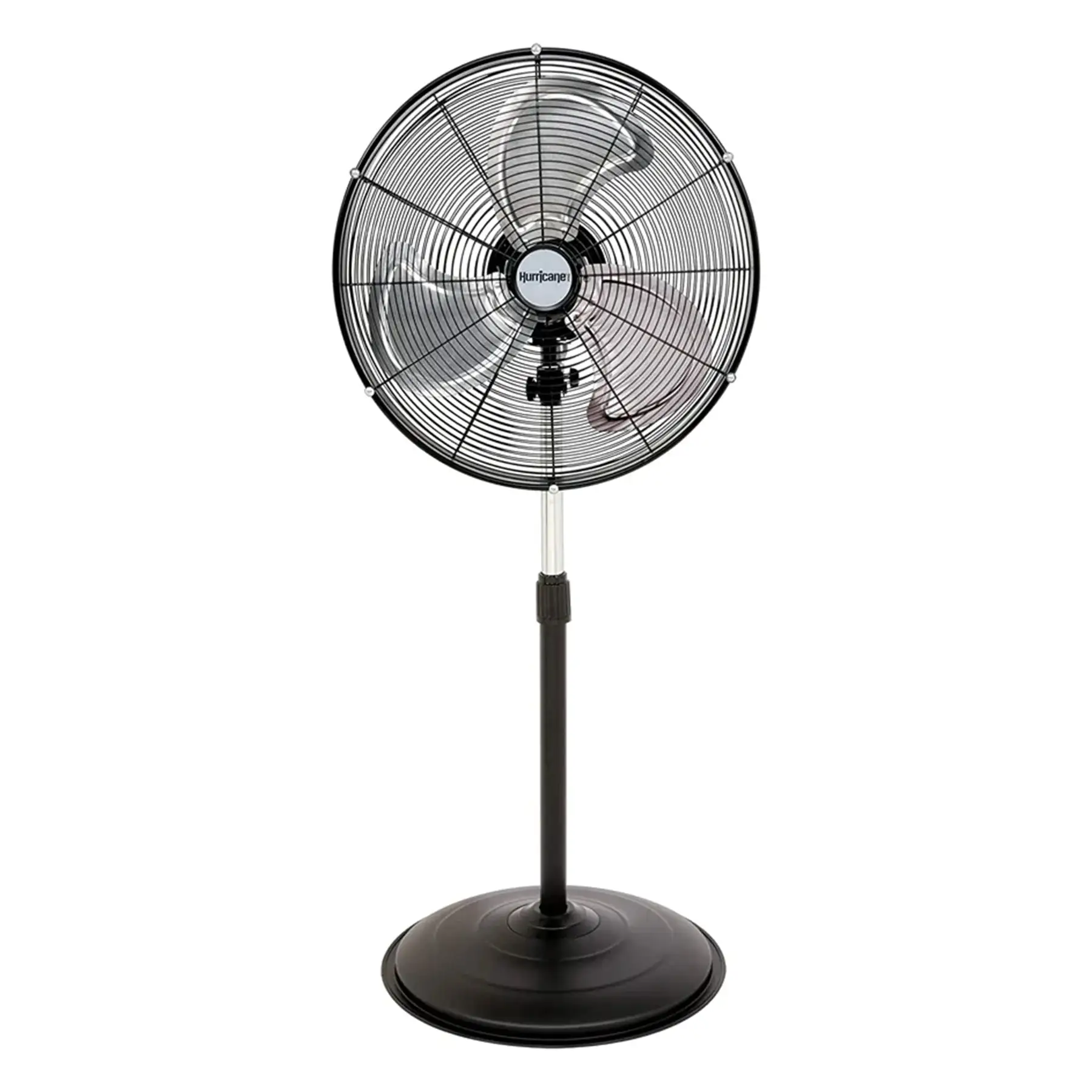 Hurricane Pro Series 20 Inch High Velocity Oscillating Pedestal Stand Fan, Black