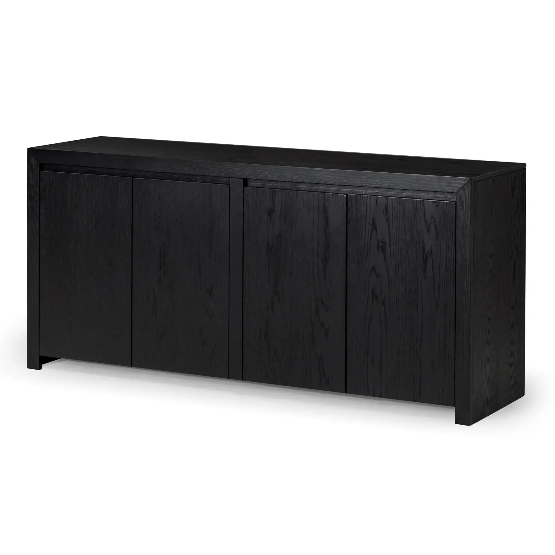 Maven Lane Iris Contemporary Wooden Sideboard in Refined Black Finish