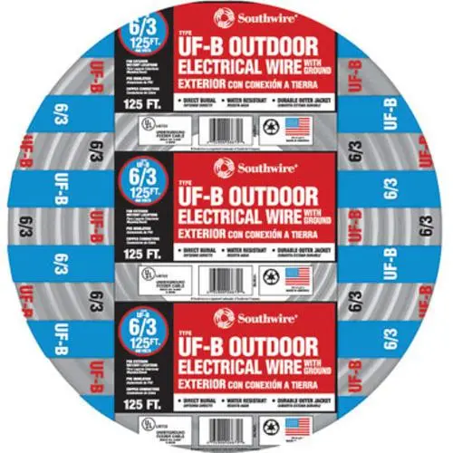 Southwire 14782702 Underground Feeder Type B Wire 125'