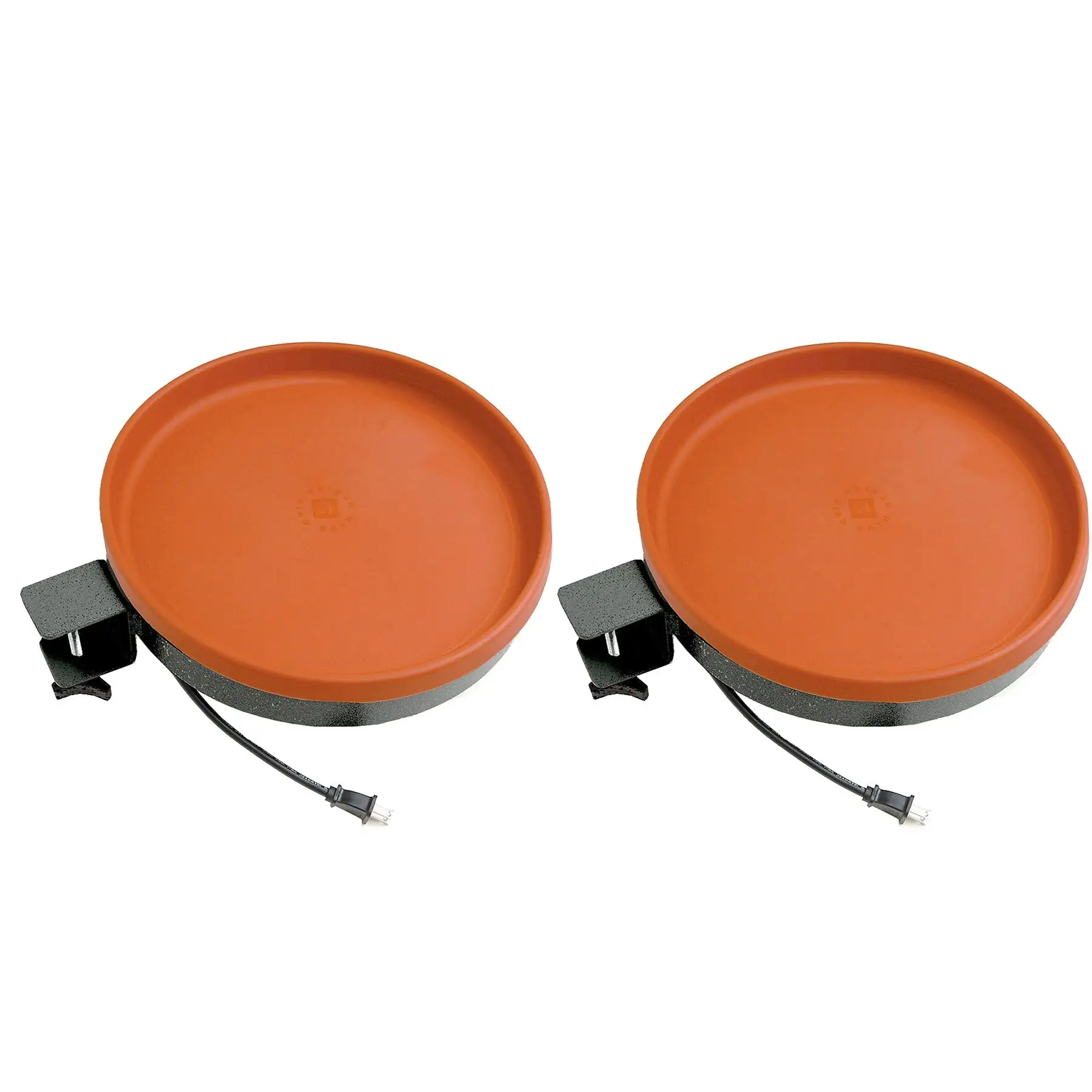 Farm Innovators All Seasons 3 In 1 75 Watts Heated Birdbath, Terracotta (2 Pack)