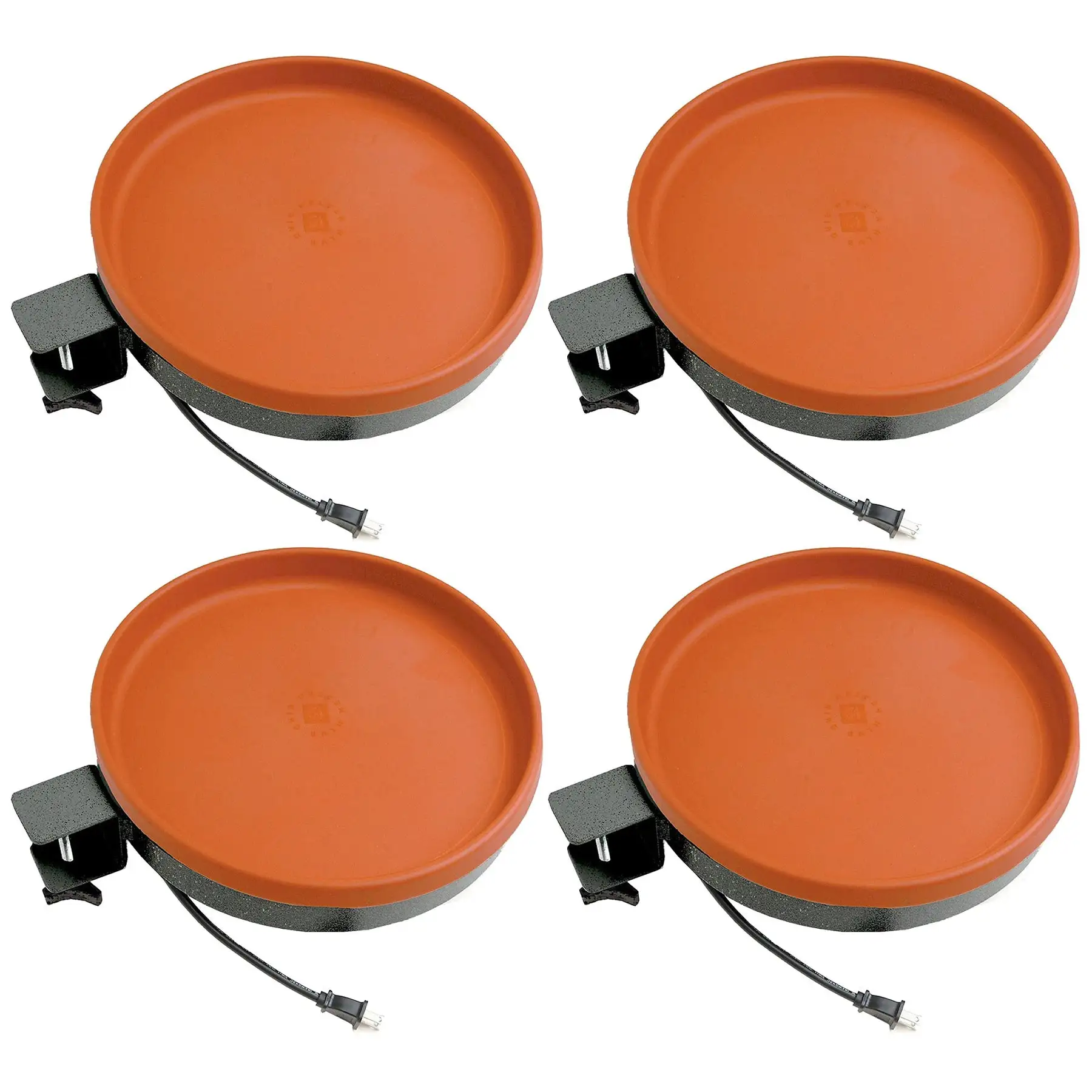 Farm Innovators All Seasons 3 In 1 75 Watts Heated Birdbath, Terracotta (4 Pack)