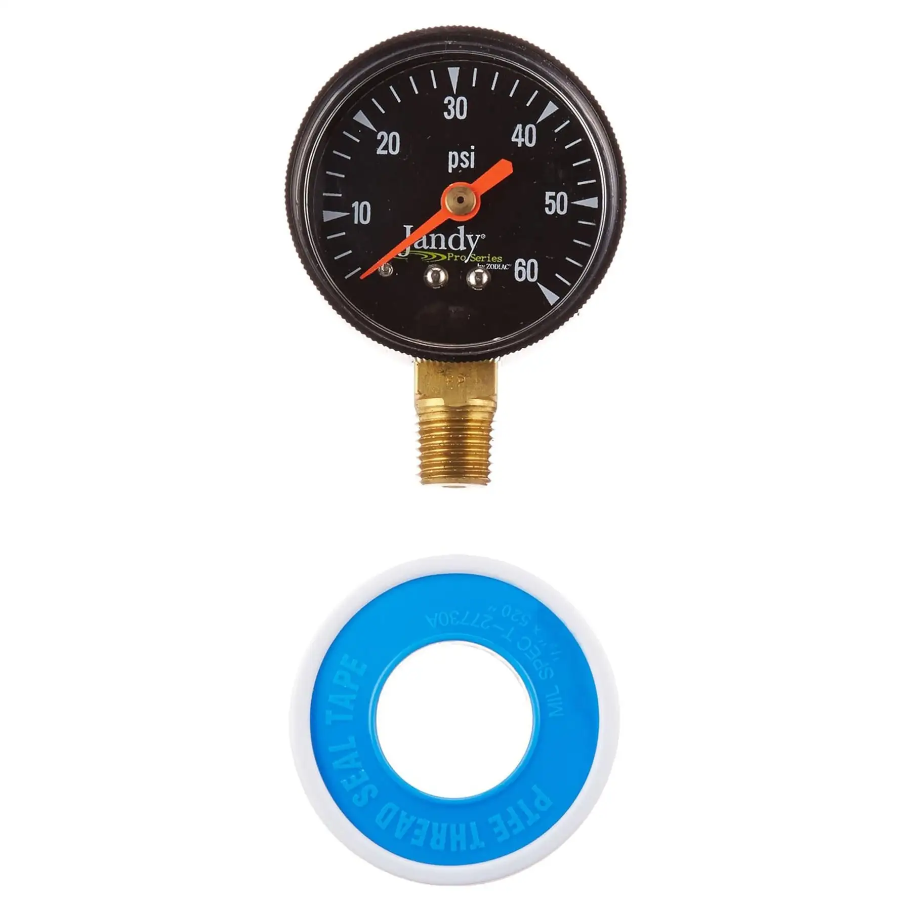 Zodiac Pressure Gauge Replacement for Select Zodiac Jandy CS or CJ Series, Black