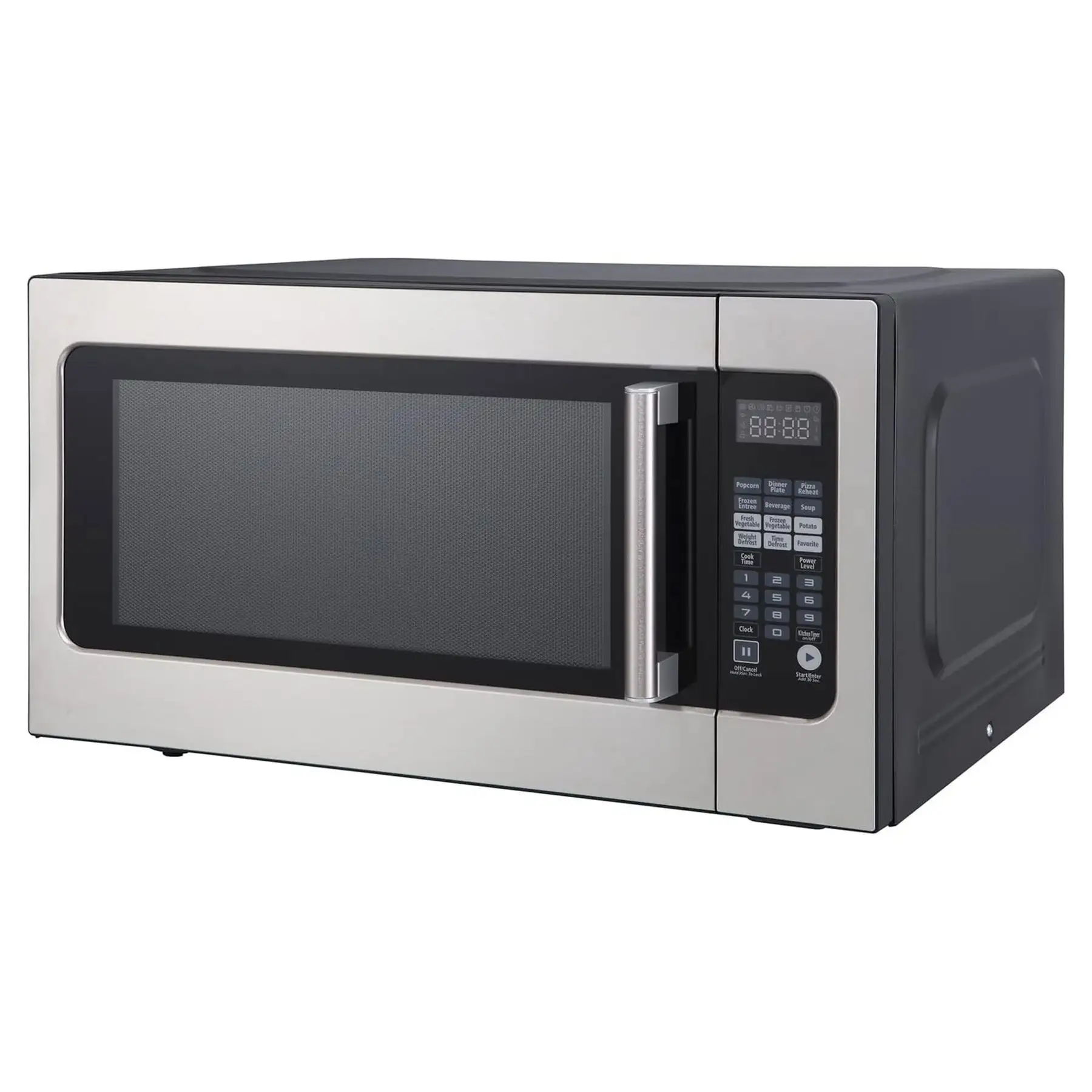 Magic Chef 1,200 Watt 2.2 Cubic Feet Digital Touch Countertop Microwave, Silver