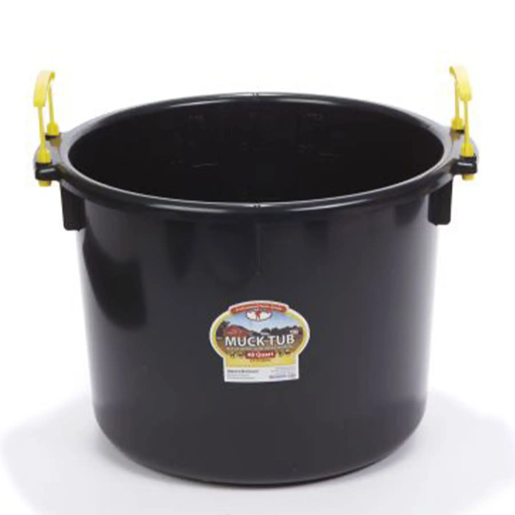 Little Giant 40 Quart Durable and Versatile Utility Muck Tub w/Handles, Black