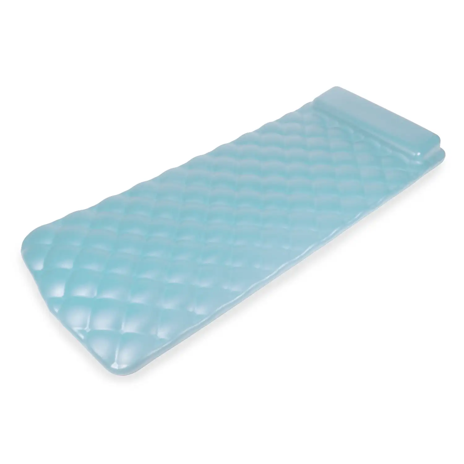 Kelsyus Laguna Lounger Foam Pool and Lake Water Mat with Oversized Pillow, Aqua