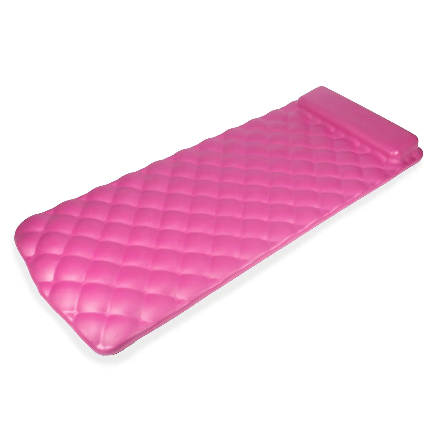 Kelsyus Laguna Lounger Foam Pool and Lake Water Mat with Oversized Pillow, Pink