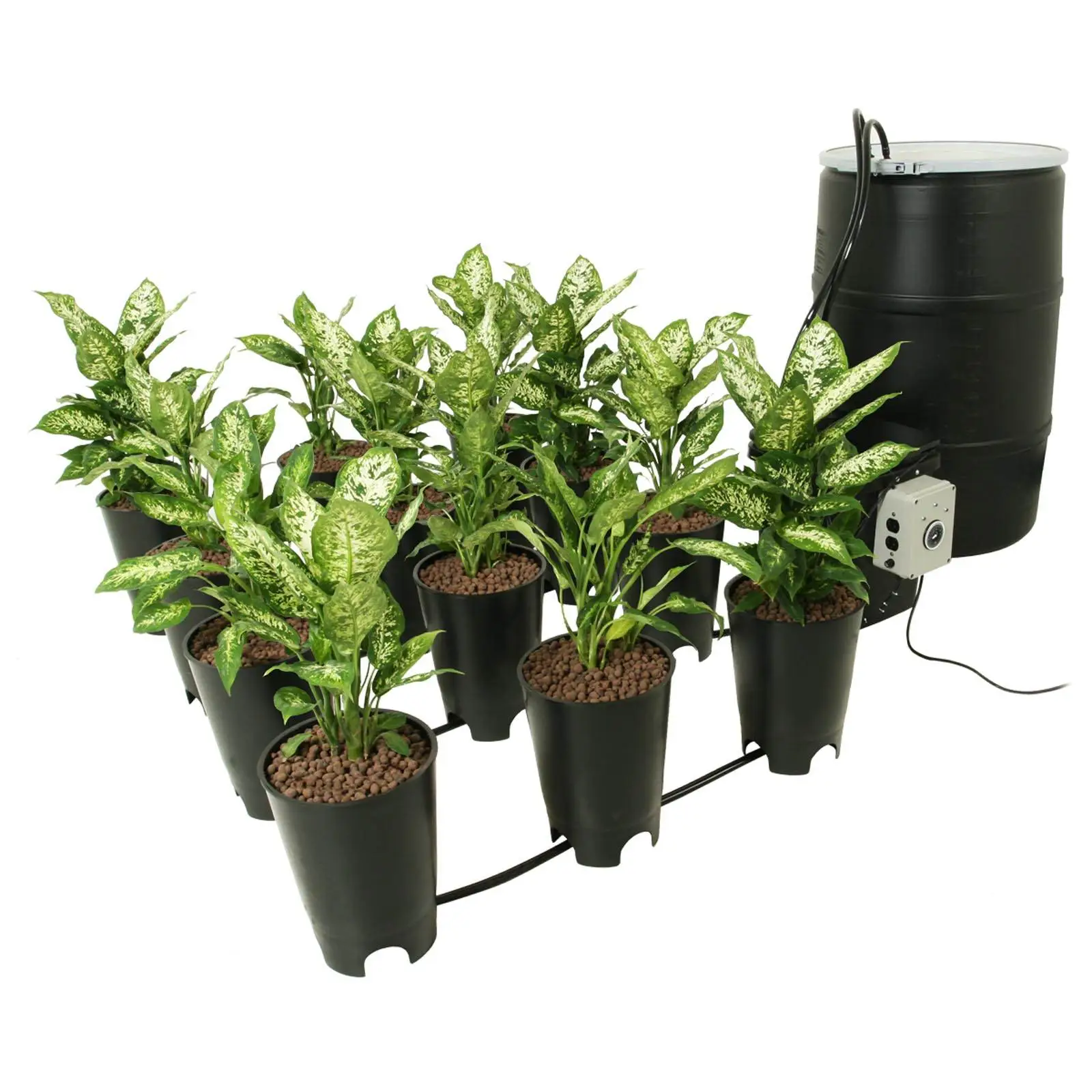 Hydrofarm Active Aqua Grow Flow Ebb & Gro 12 Site 2Gal Hydroponic System| GFO7KT