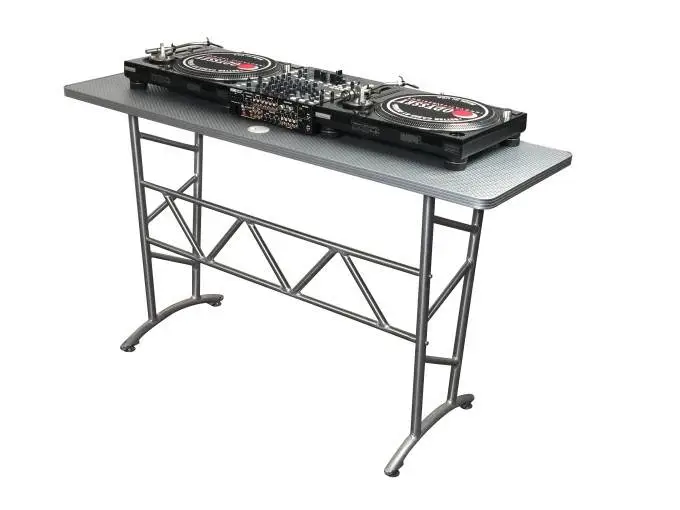 Odyssey ATT Pro DJ Aluminum Truss Table Turntable Stand, 200 Pound Capacity