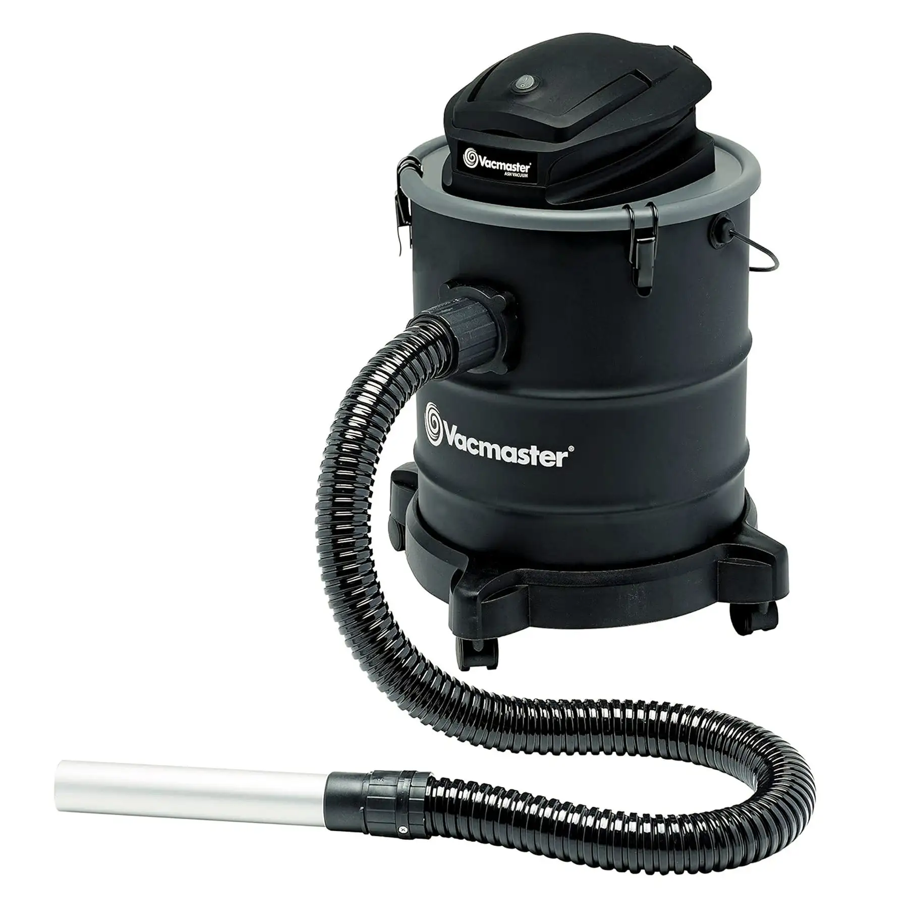 Vacmaster 6 Gallon 120 Volt Portable Corded Electric Ash Vacuum w/Wheels, Black