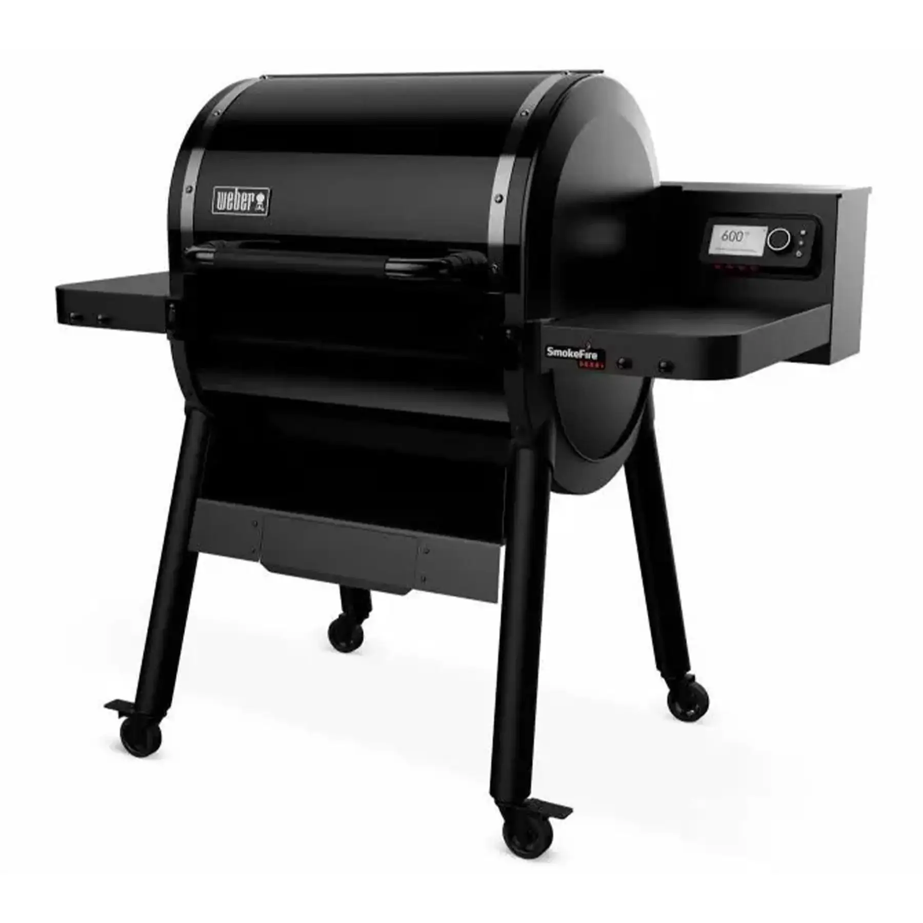 Weber SmokeFire Sear ELX4 Outdoor 24" Wood Fire Pellet Smart Smoker Grill, Black