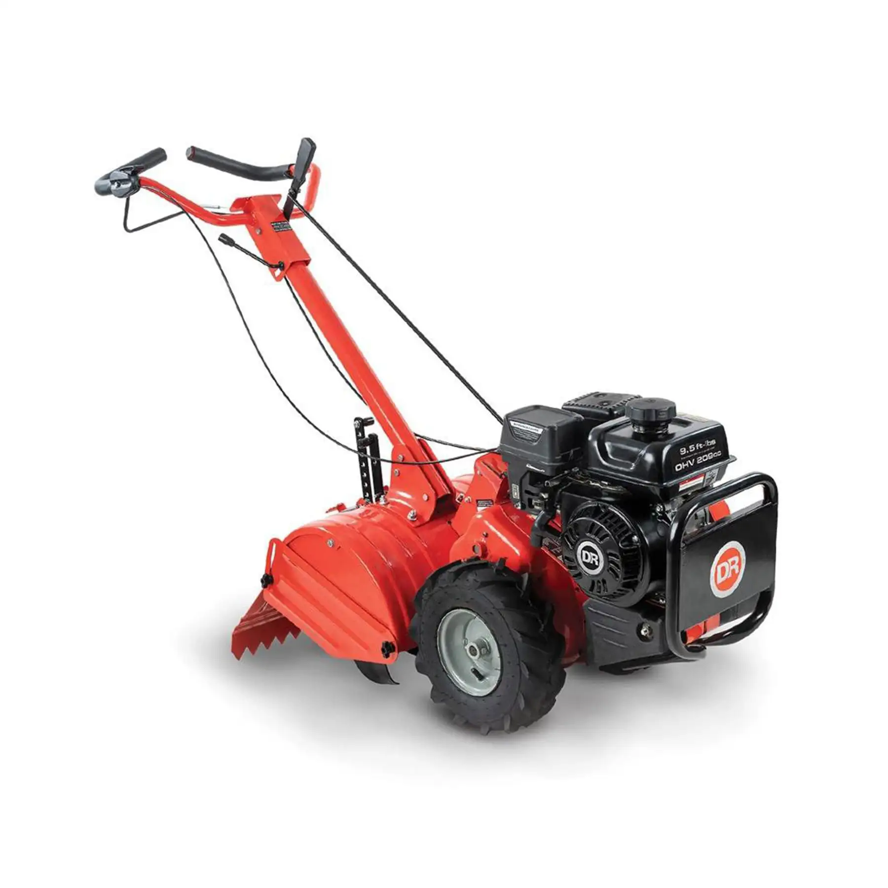 DR 11 Inch Rear Tine Walk Behind Rototiller Tiller with Counter Rotating Tines