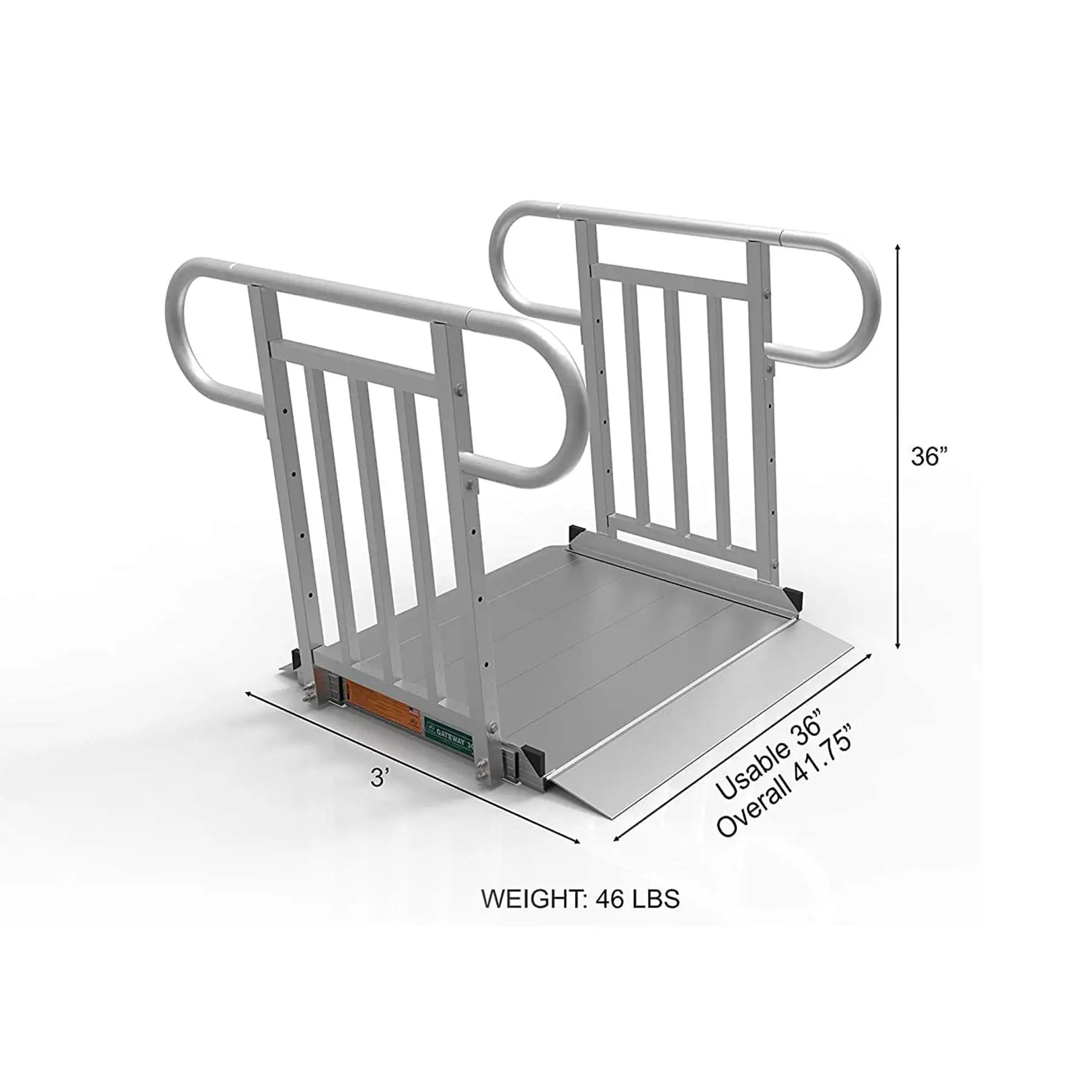EZ-ACCESS GATEWAY 3G 6 Foot Aluminum Wheelchair Ramp with Vertical ...