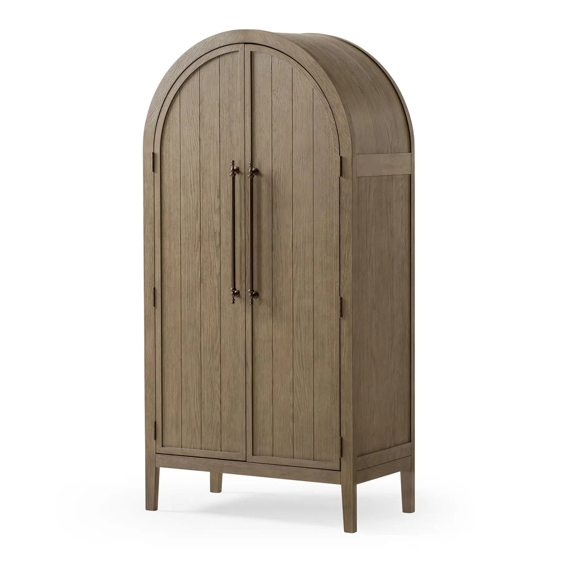 Maven Lane Selene Classical Wooden Cabinet in Antiqued Grey Finish