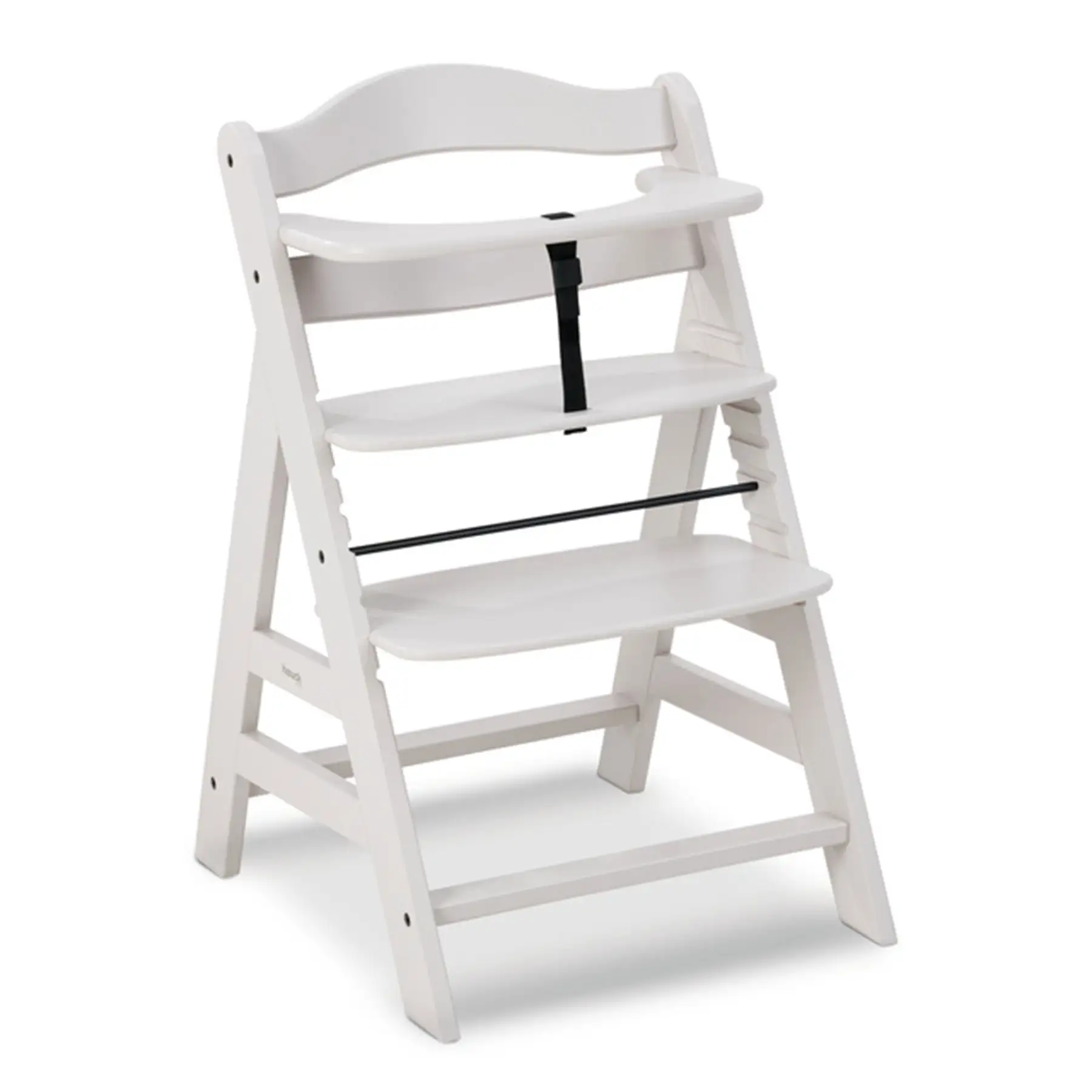 hauck Alpha+ Grow Along Adjustable Wooden Highchair, Beechwood, Creme Finish