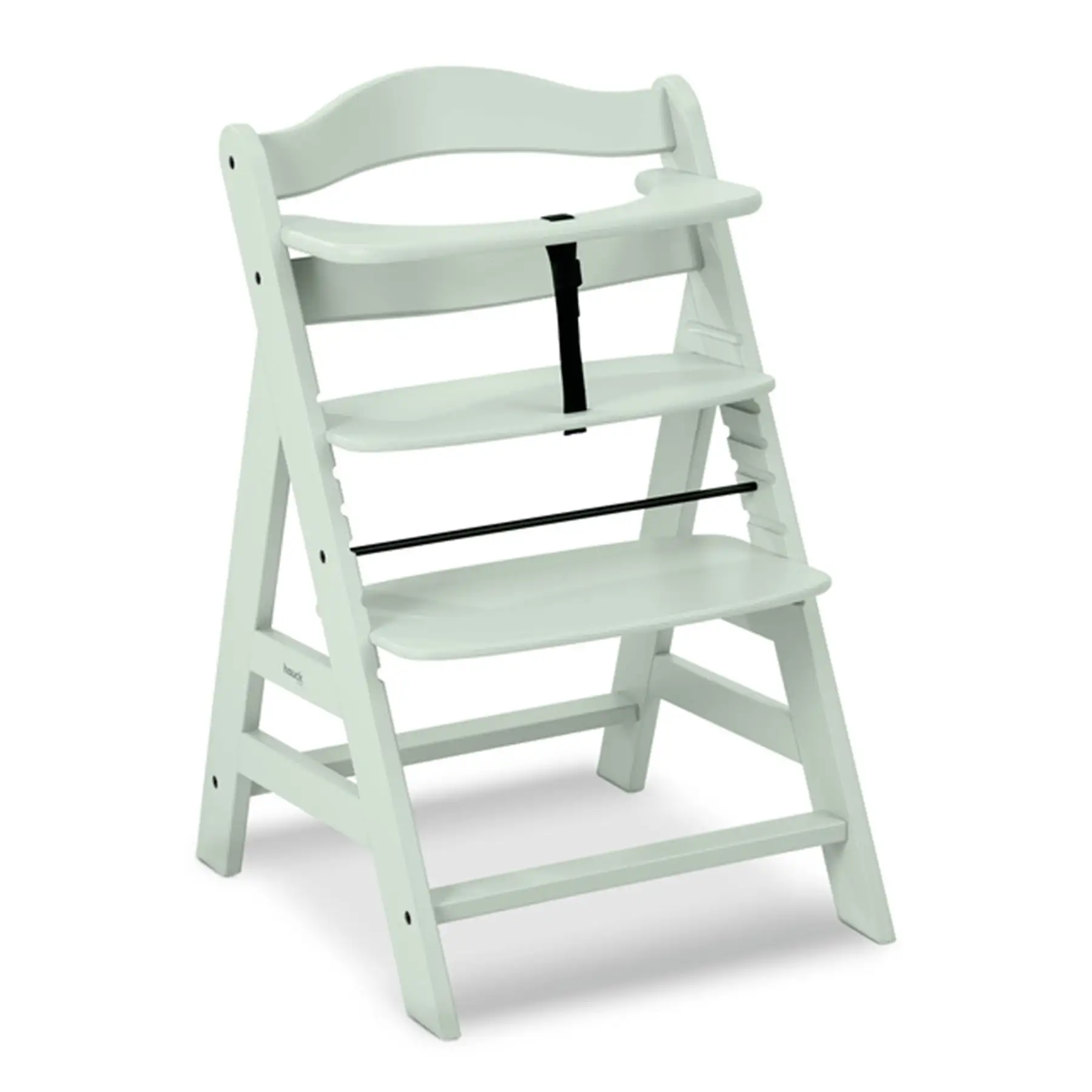 hauck Alpha+ Grow Along Adjustable Wooden Highchair, Beechwood, Mint Finish