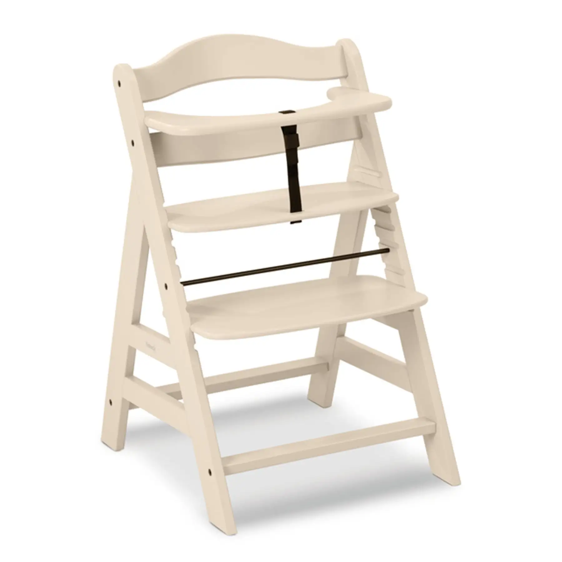 hauck Alpha+ Grow Along Adjustable Wooden Highchair, Beechwood, Vanilla Finish