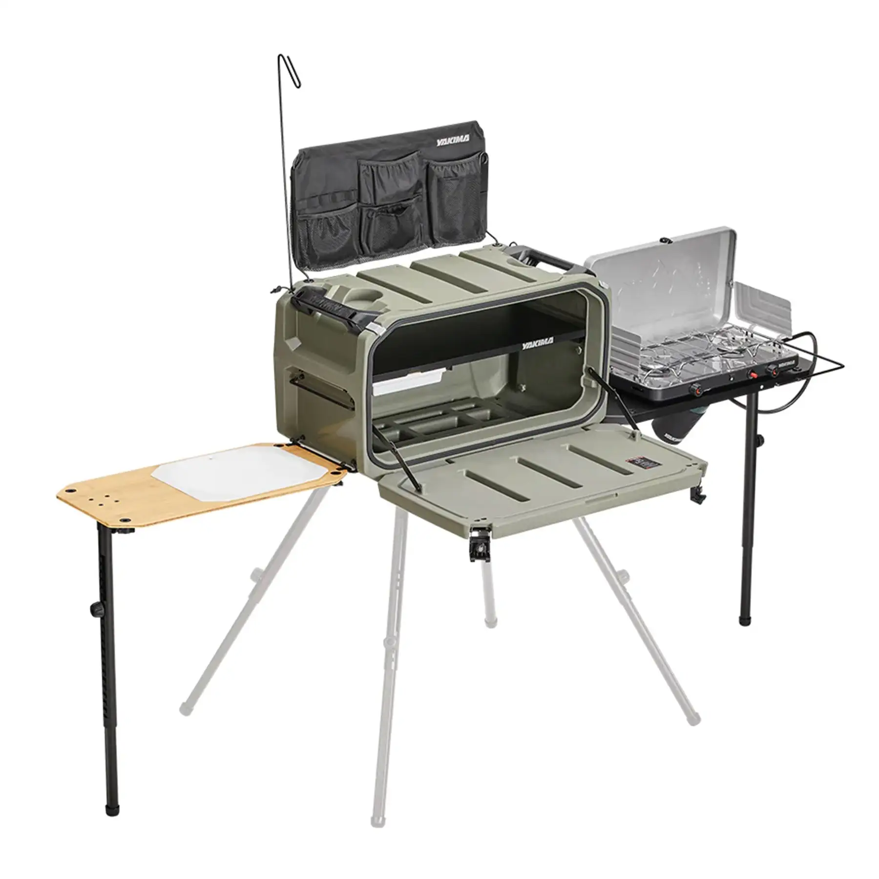 Yakima EXO OpenRange Deluxe Camp Kitchen Cooking Storage System, Gray