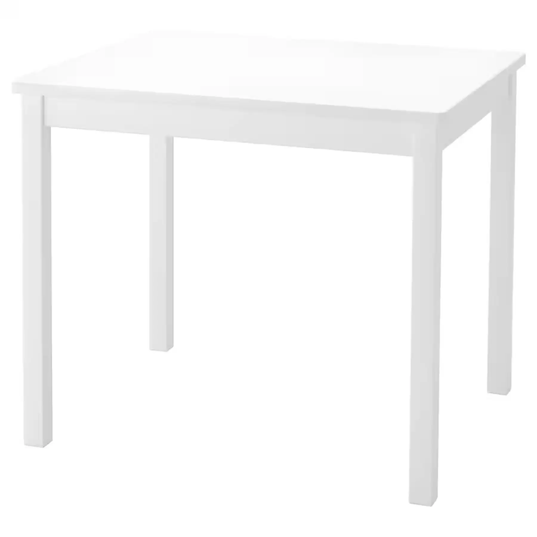 PJ Wood Durable Children's Table for Creative Play, Puzzles and Games, White