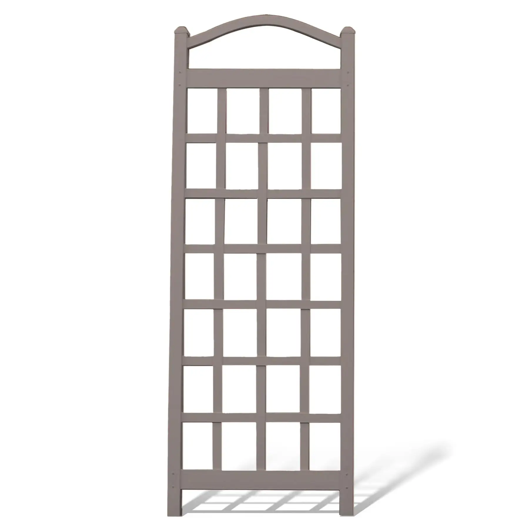 Dura-Trel Cambridge 28 x 75 Inch PVC Vinyl Outdoor Garden Patio Trellis, Mocha