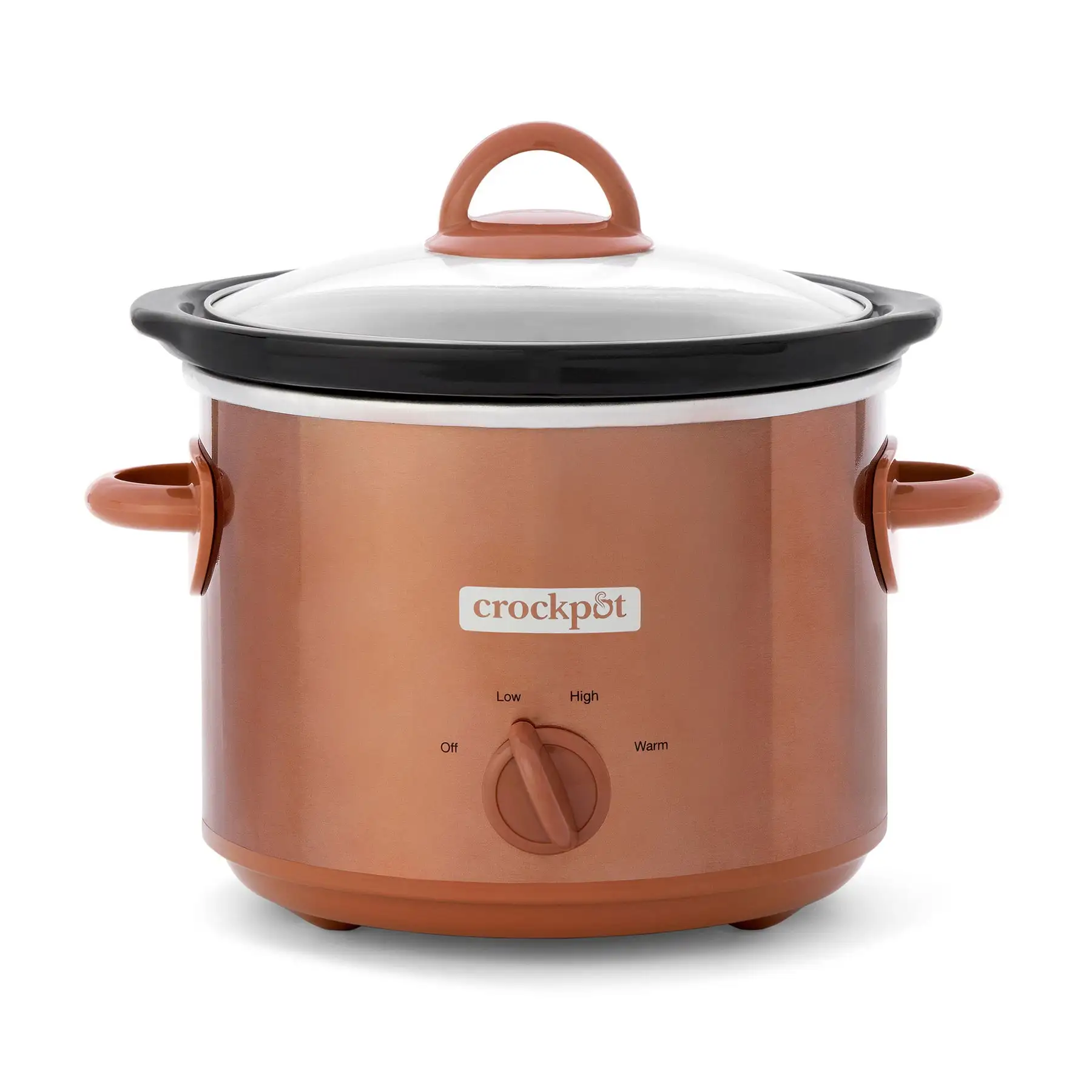 Crock-Pot 3 Quarts Manual Design Series Slow Cooker w/3 Heat Settings, Copper