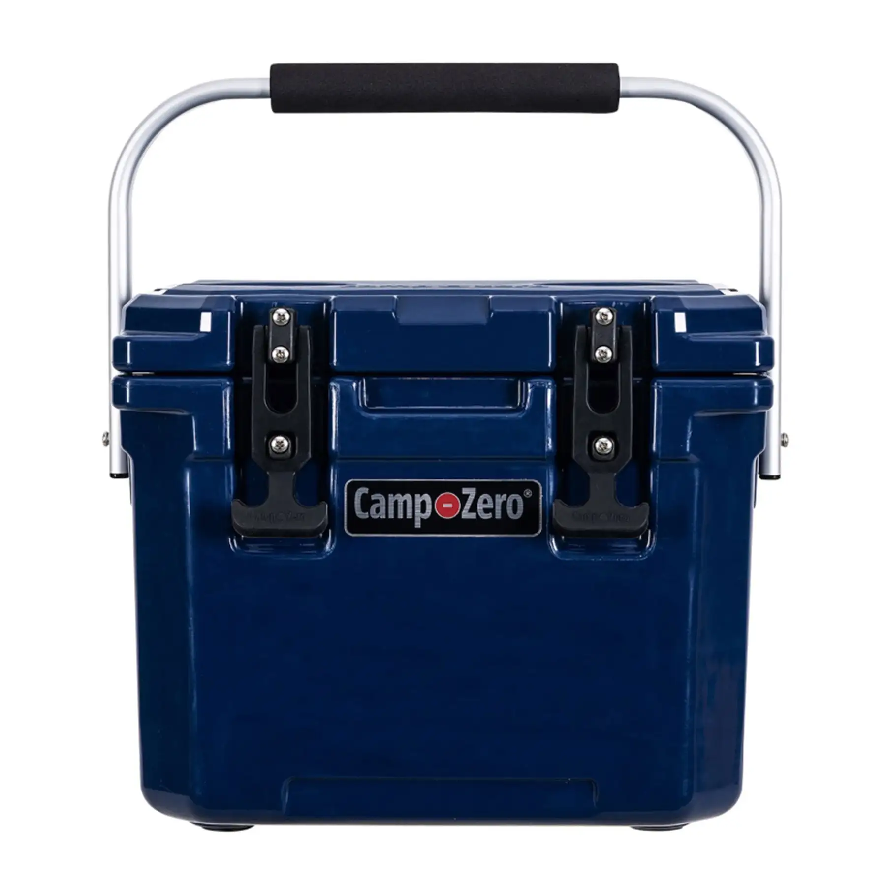 CAMP-ZERO 10 Liter 10.6 Quart Lidded Cooler with 2 Molded In Cup Holders, Navy