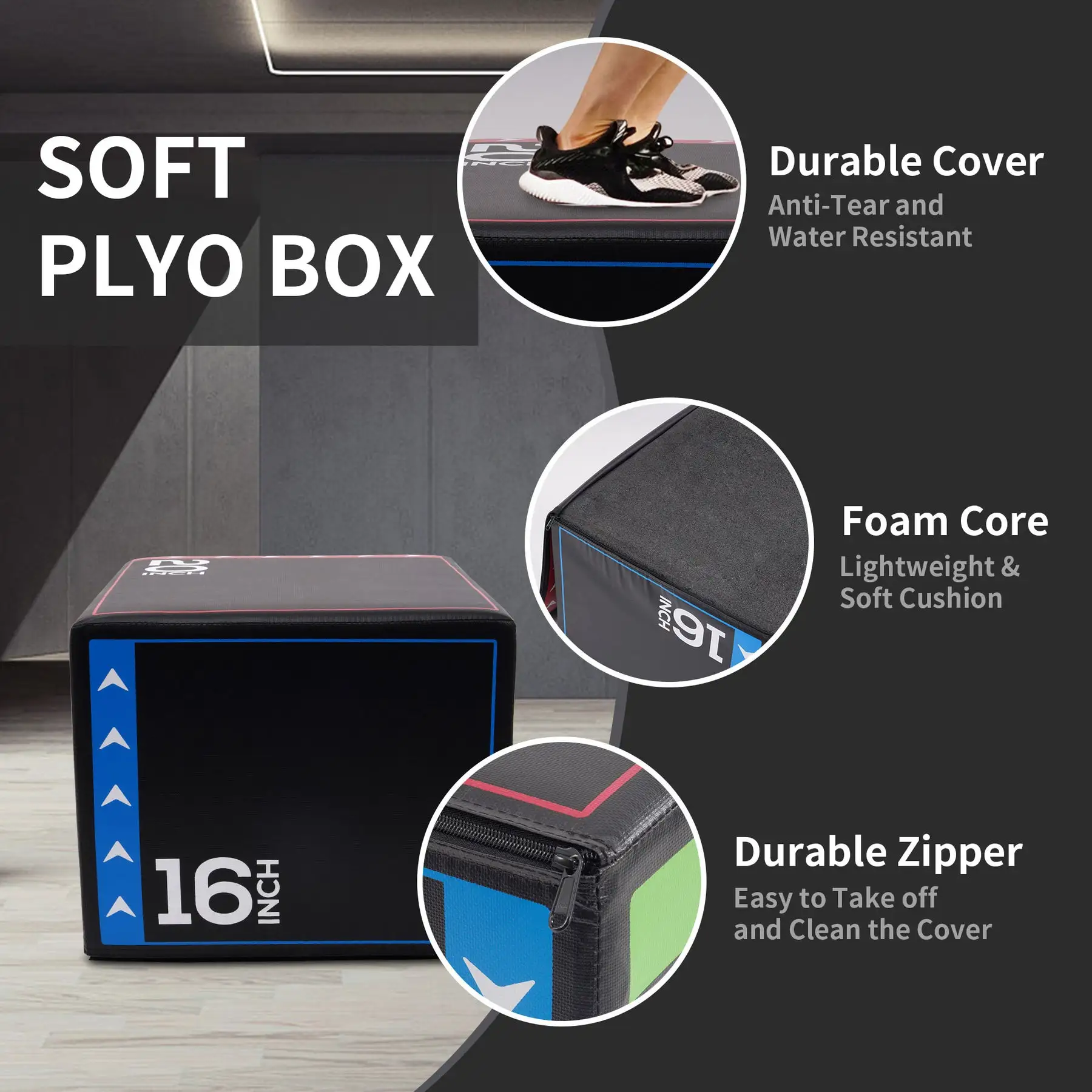 BalanceFrom Fitness 10 Pound Versatile 3 in 1 Plyometric Jumping ...