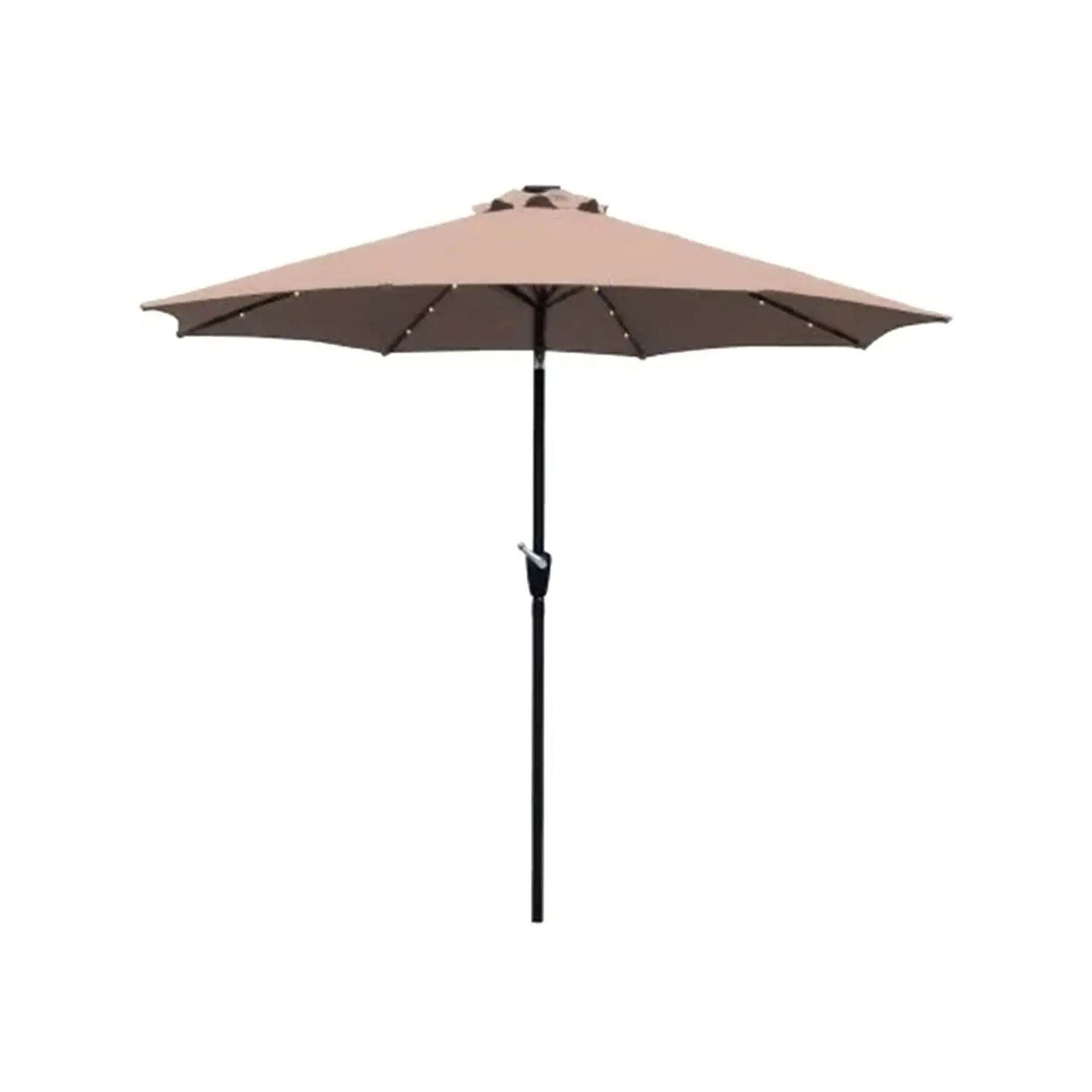 Four Seasons Courtyard 9?? Polyester Patio Market Umbrella with Steel Pole, Beige