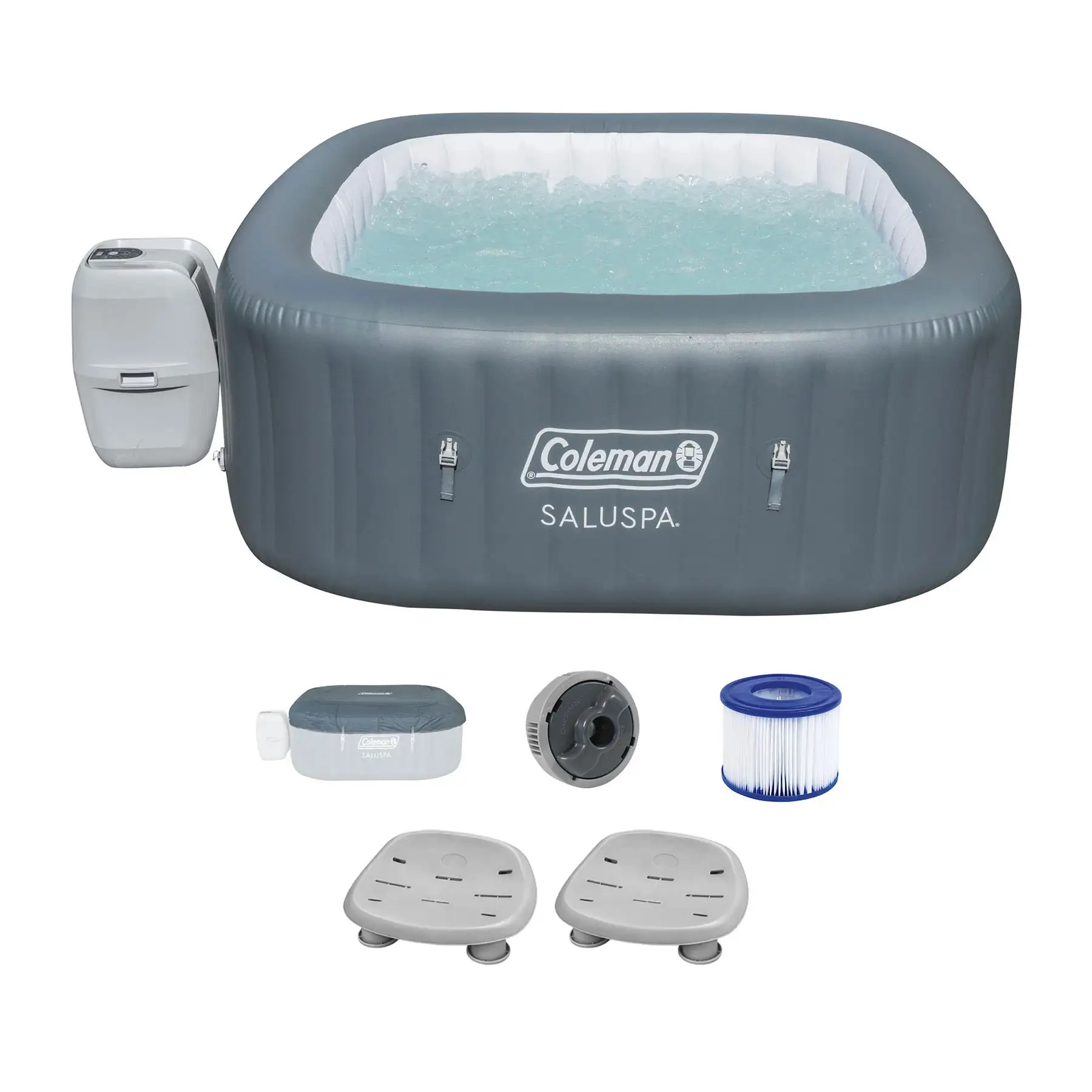 Bestway Coleman Hawaii Inflatable Hot Tub + Bestway SaluSpa Non Slip Spa Seat