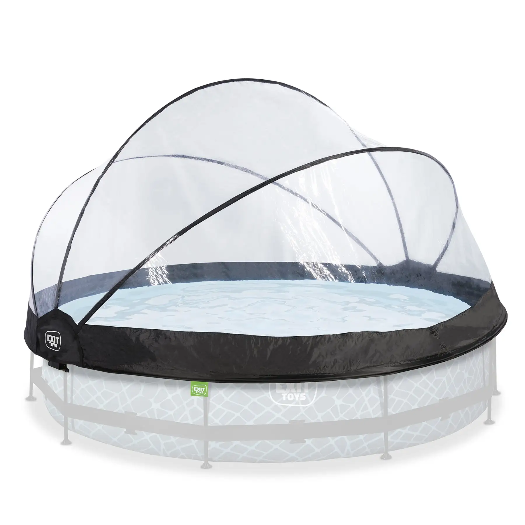 EXIT Toys 12 Foot Round Multifunctional Cover Dome Enclosure for Outdoor Pools