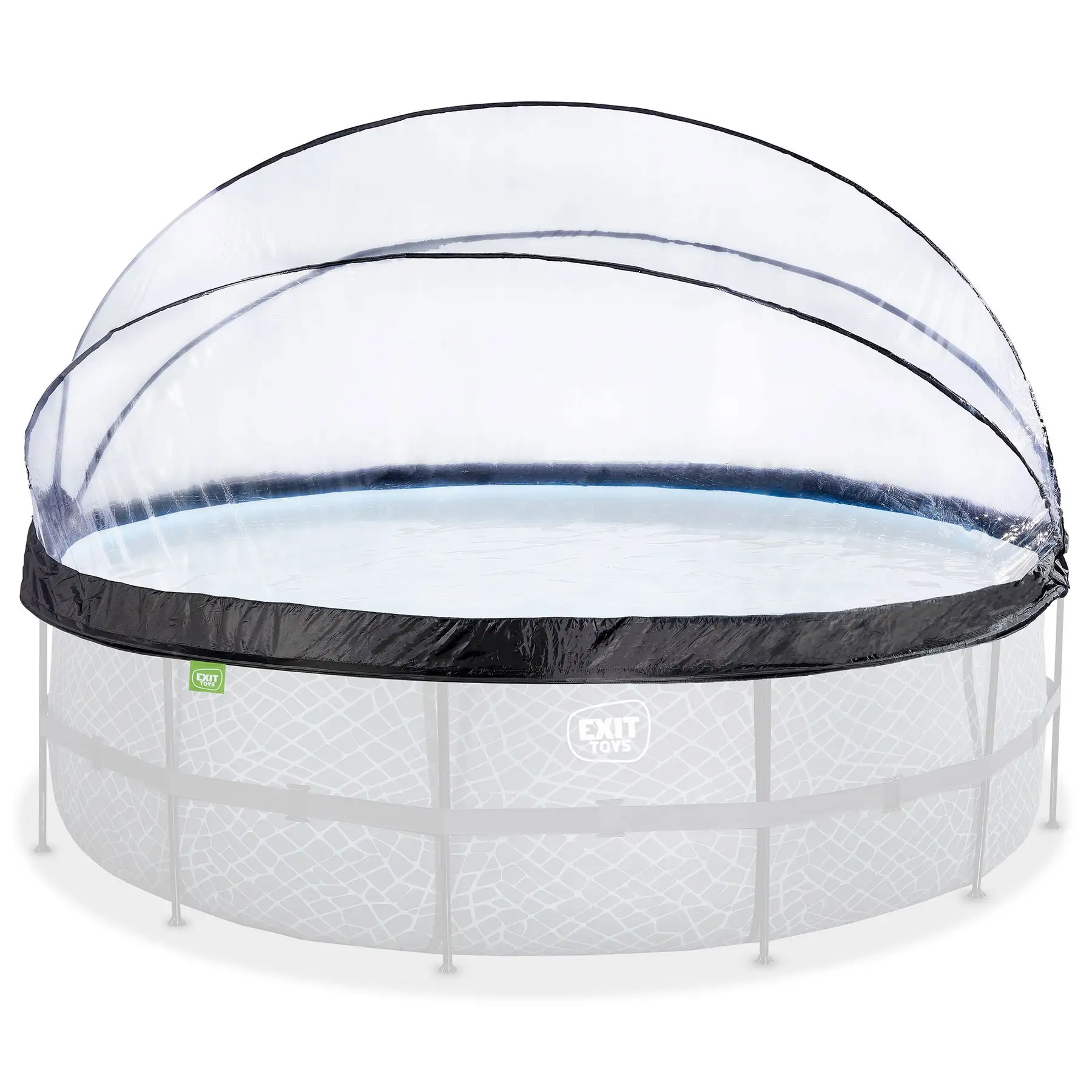 EXIT Toys 16 Foot Round Multifunctional Cover Dome Enclosure for Outdoor Pools