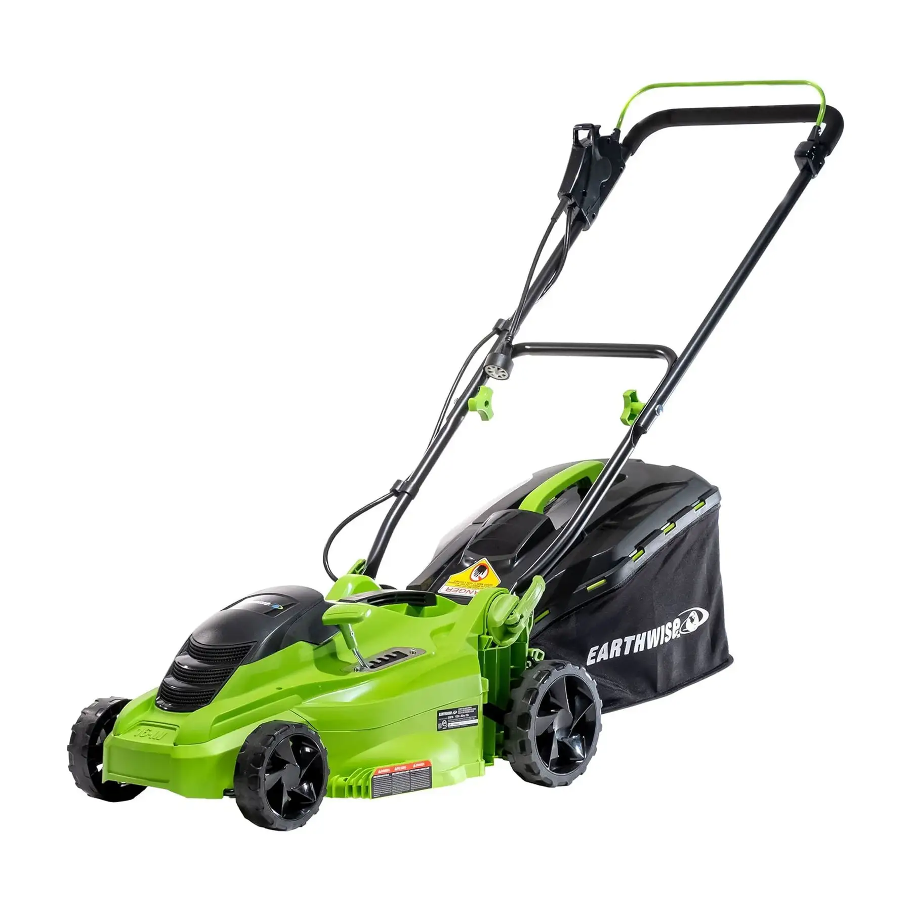 Earthwise 16?? 11 Amp Corded Electric 5 Position Walk Behind Lawn Mower, Green