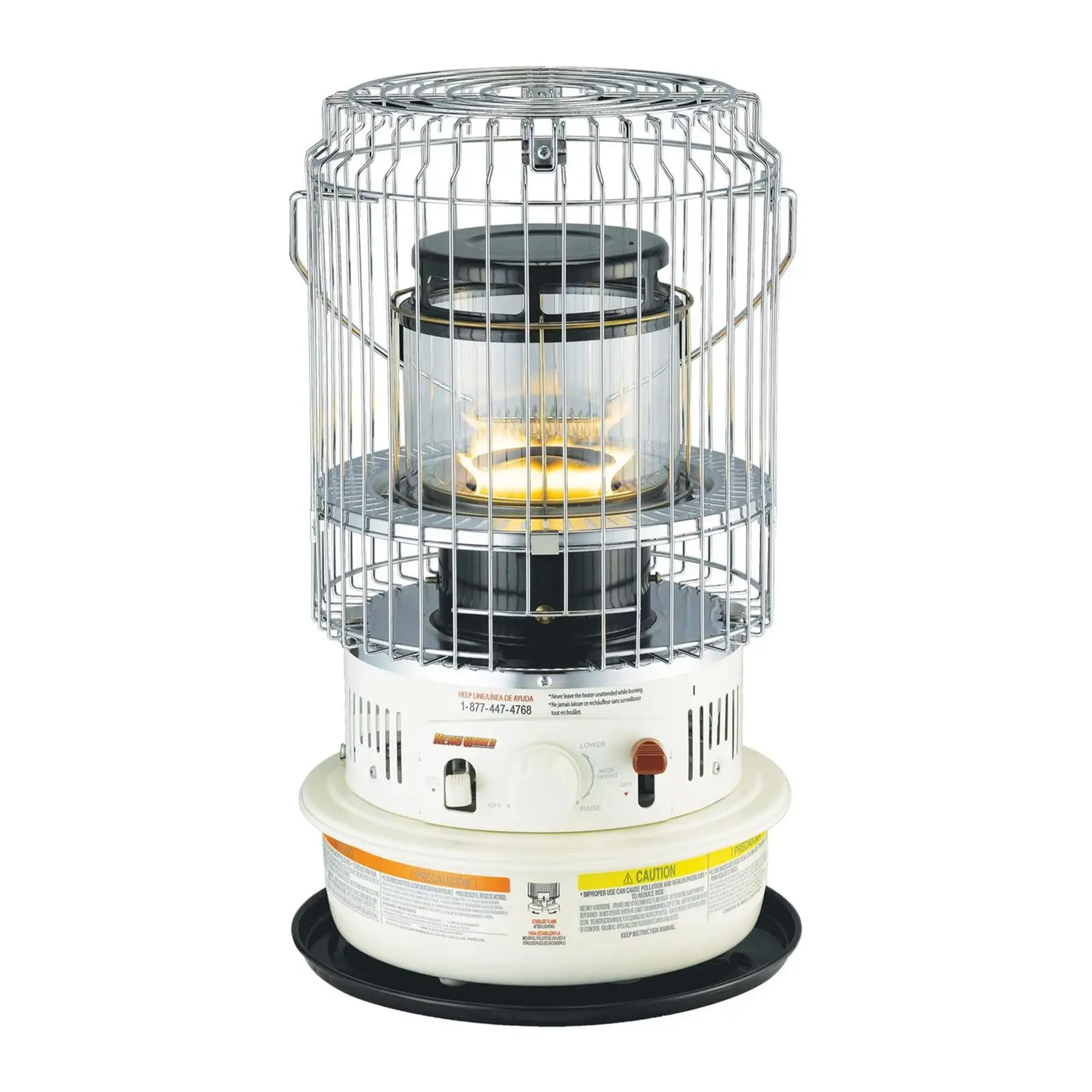 Kero World Kerosene Convection Wick Heater with Radiant and Convective Heat