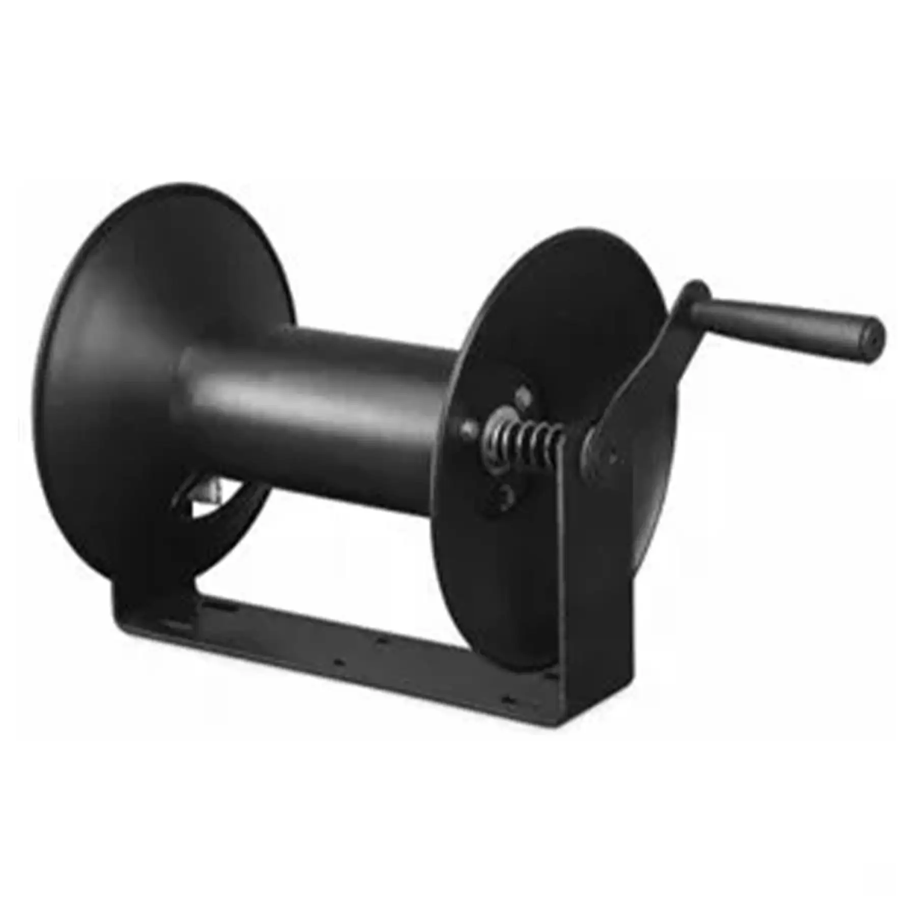 Master Mechanic 3/8" x 100' Steel Open Air Compressor Hose Storage Reel, Black